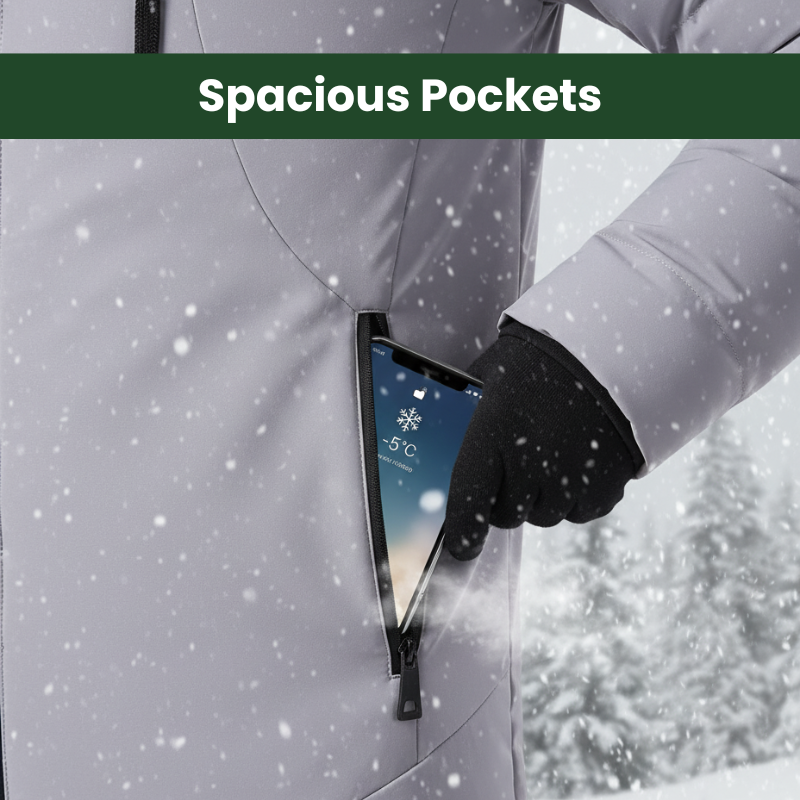 GlacierFort™ Unisex beheizte Winterkapuzenjacke