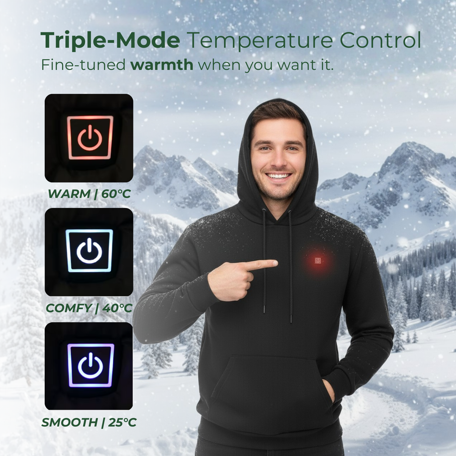 HeatFusion™ Unisex beheizter Winter-Hoodie