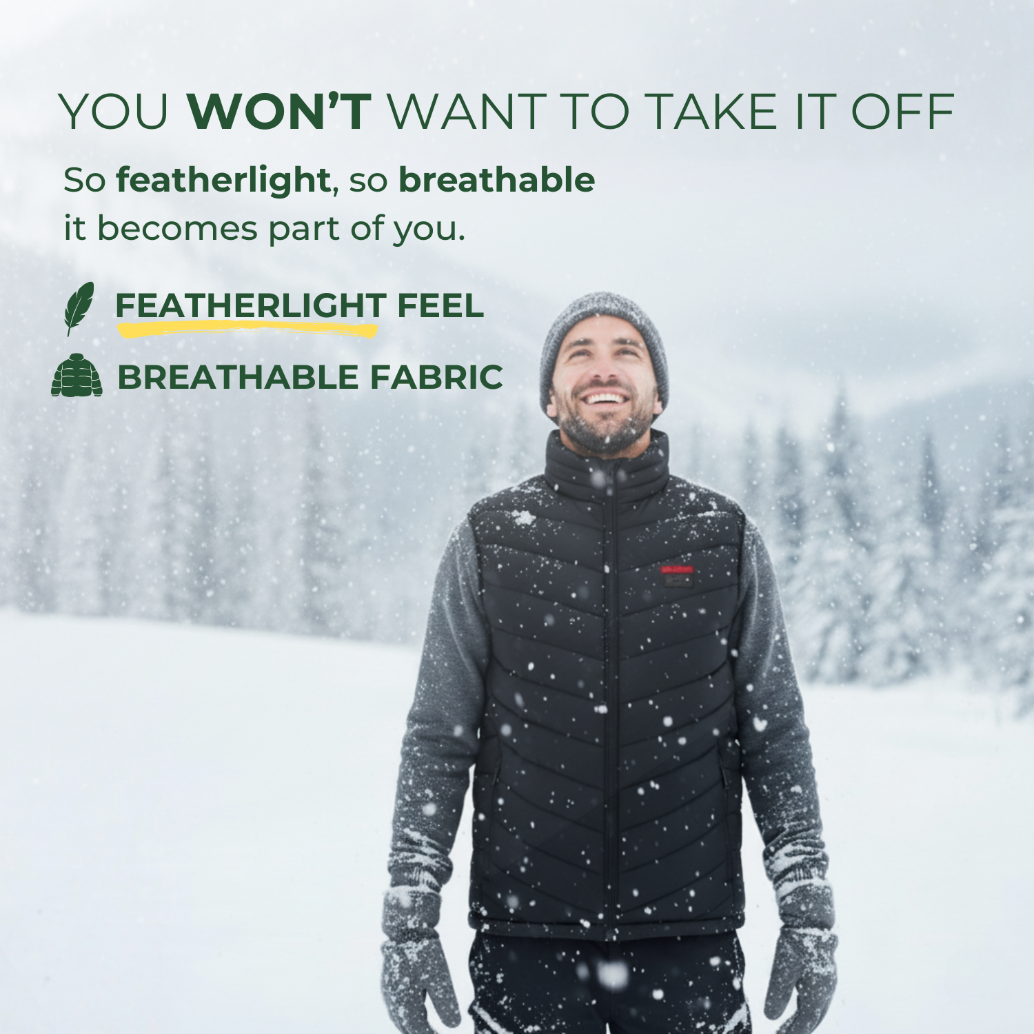 BlazeLayer™ Beheizte Winterweste für Männer