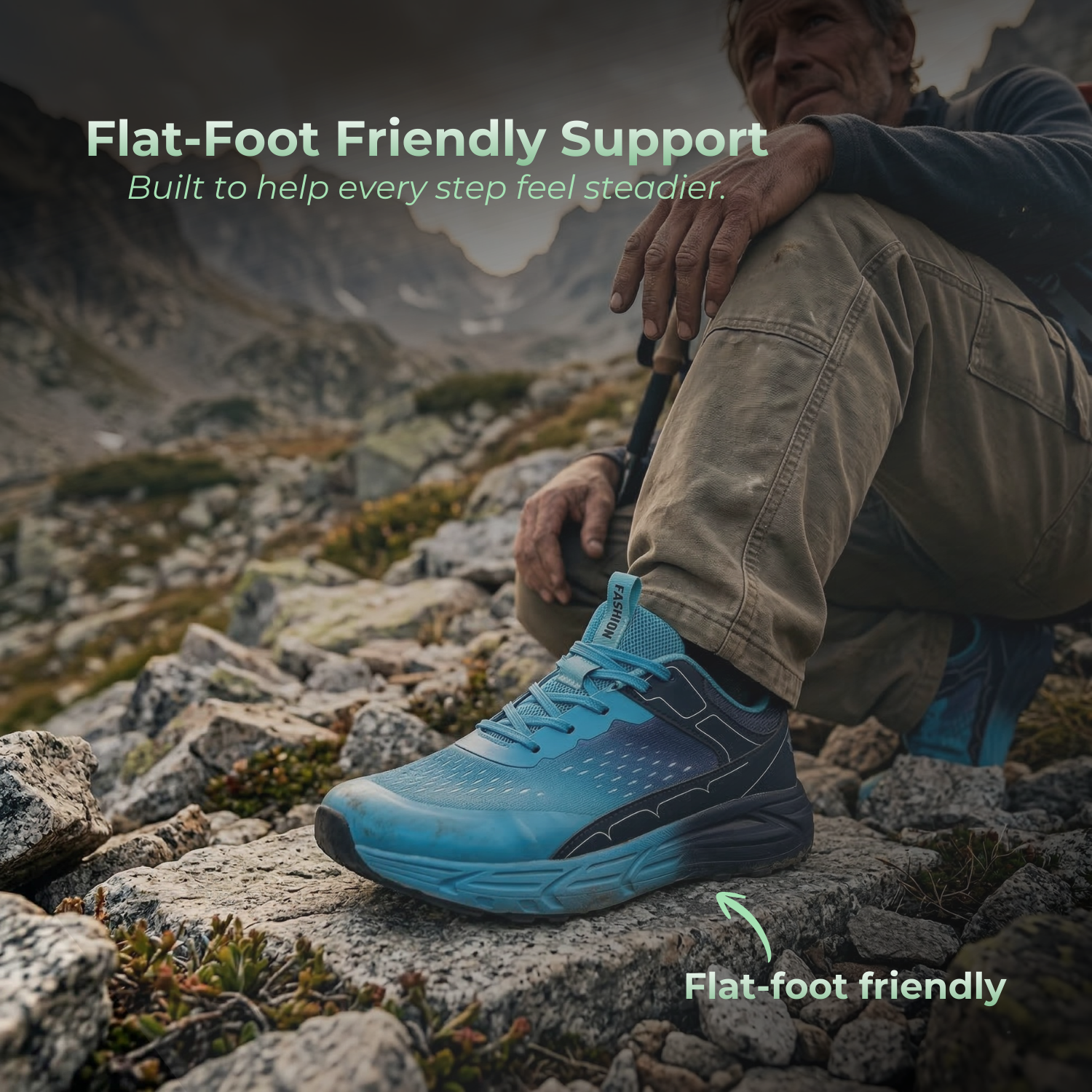 StrideEase™ Men’s Wide-Toe Orthopedic Walking Shoes