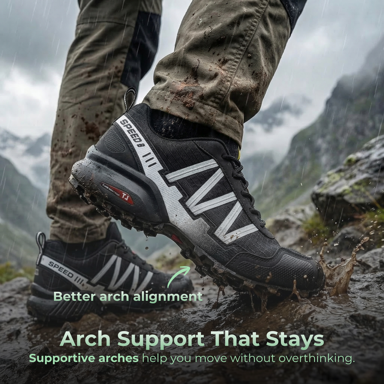 OrthoStride LightTrail — Orthopedic Hiking Shoes for Pain-Free Steps &amp; Natural Support (Unisex)