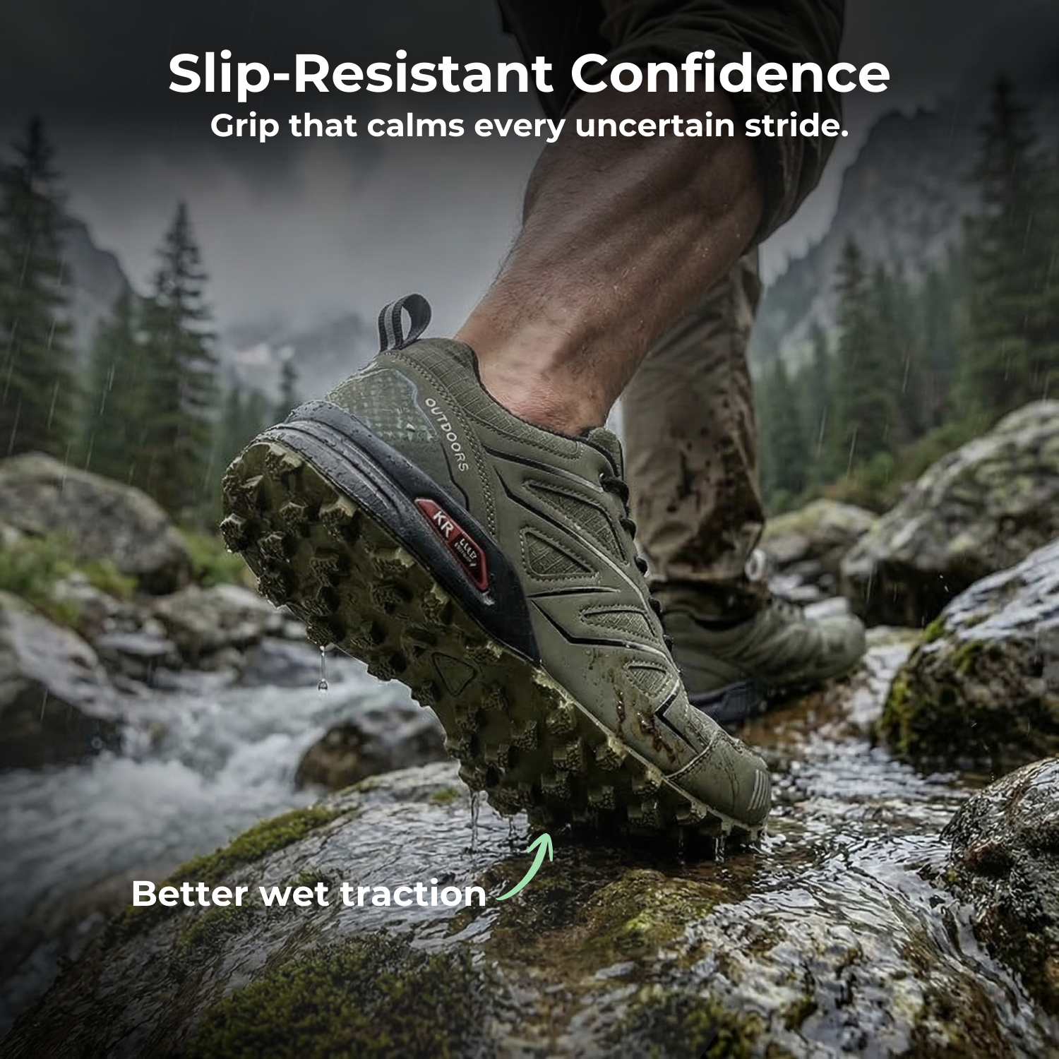 PathVenture™ Men’s Slip-Resistant Lightweight Hiking Shoes