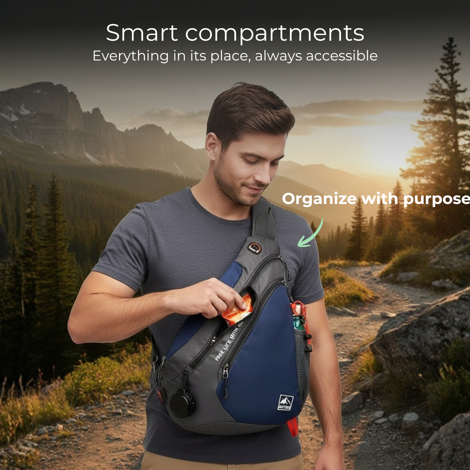 PeakMaster™ Unisex Hiking Crossbody Bag