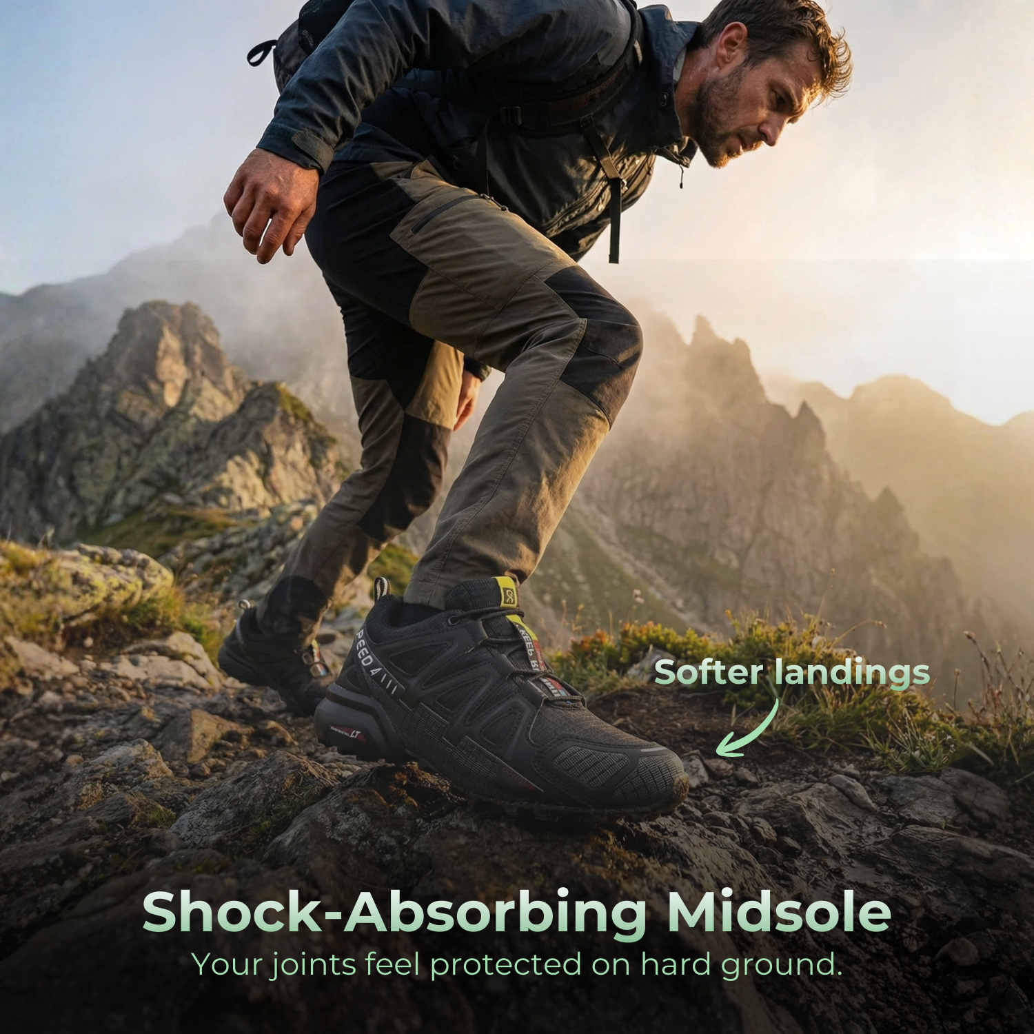 OrthoStride Aero — Orthopedic Hiking Shoes for Pain-Free Steps & Natural Support (Unisex)