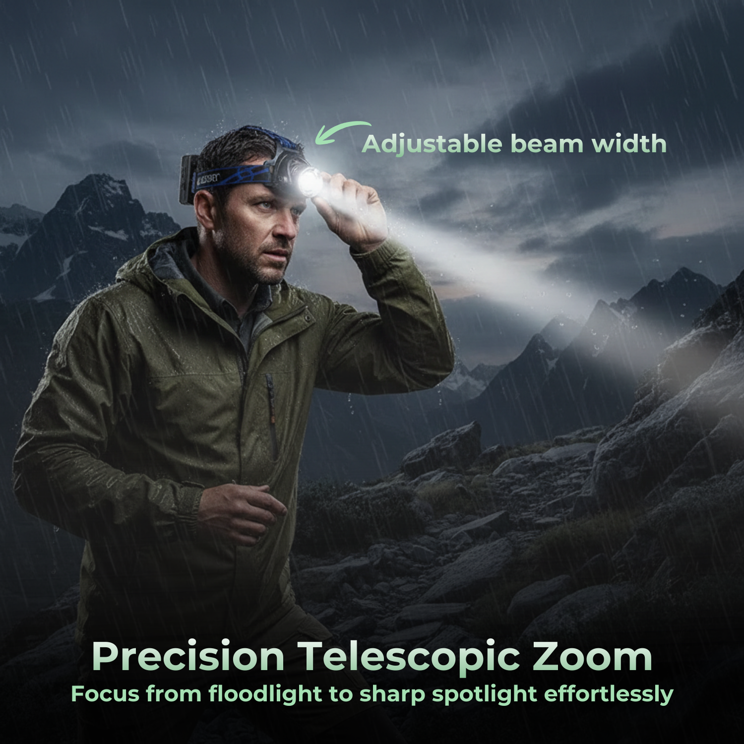 LumiTrail™ Powerful USB Rechargeable LED Headlamp