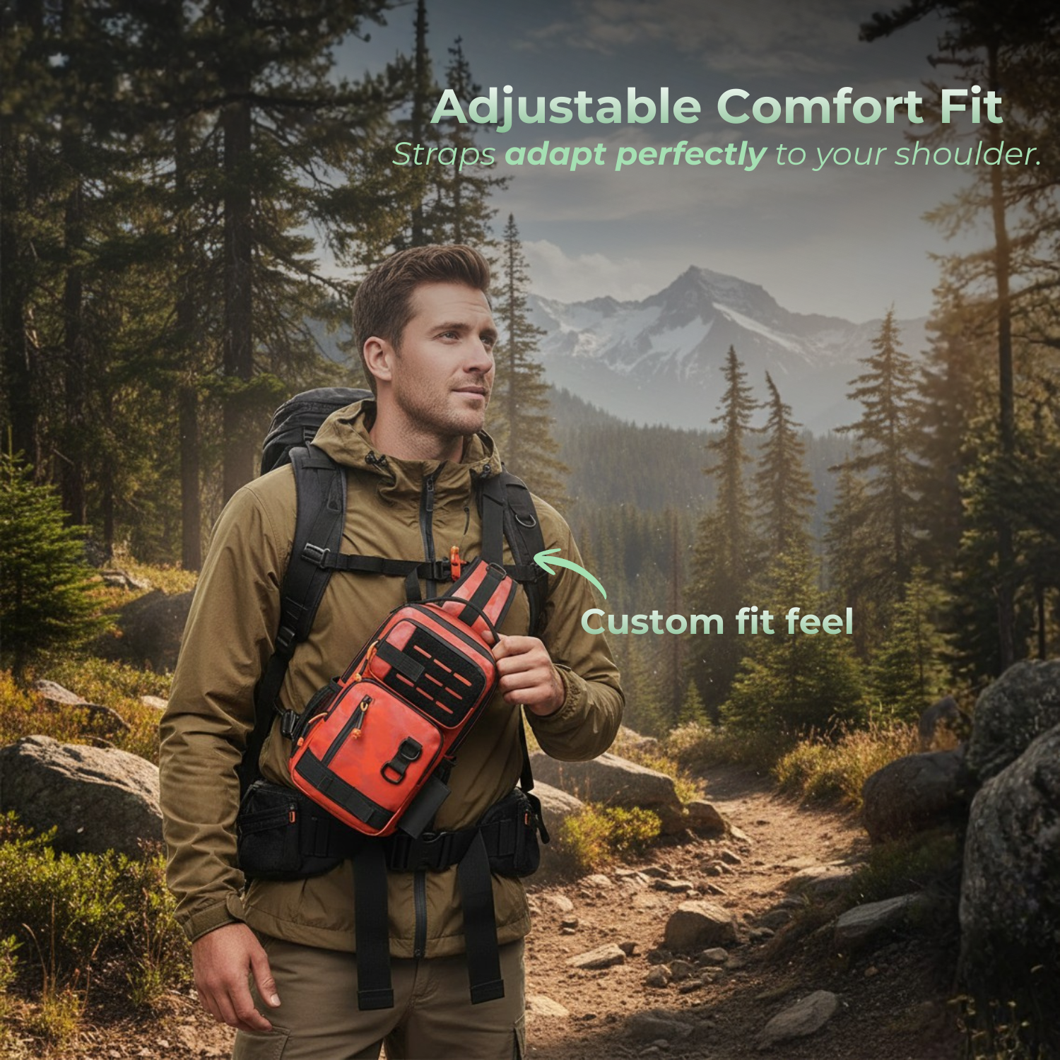 RidgeGuard™ Men’s Tactical Outdoor Chest Pack
