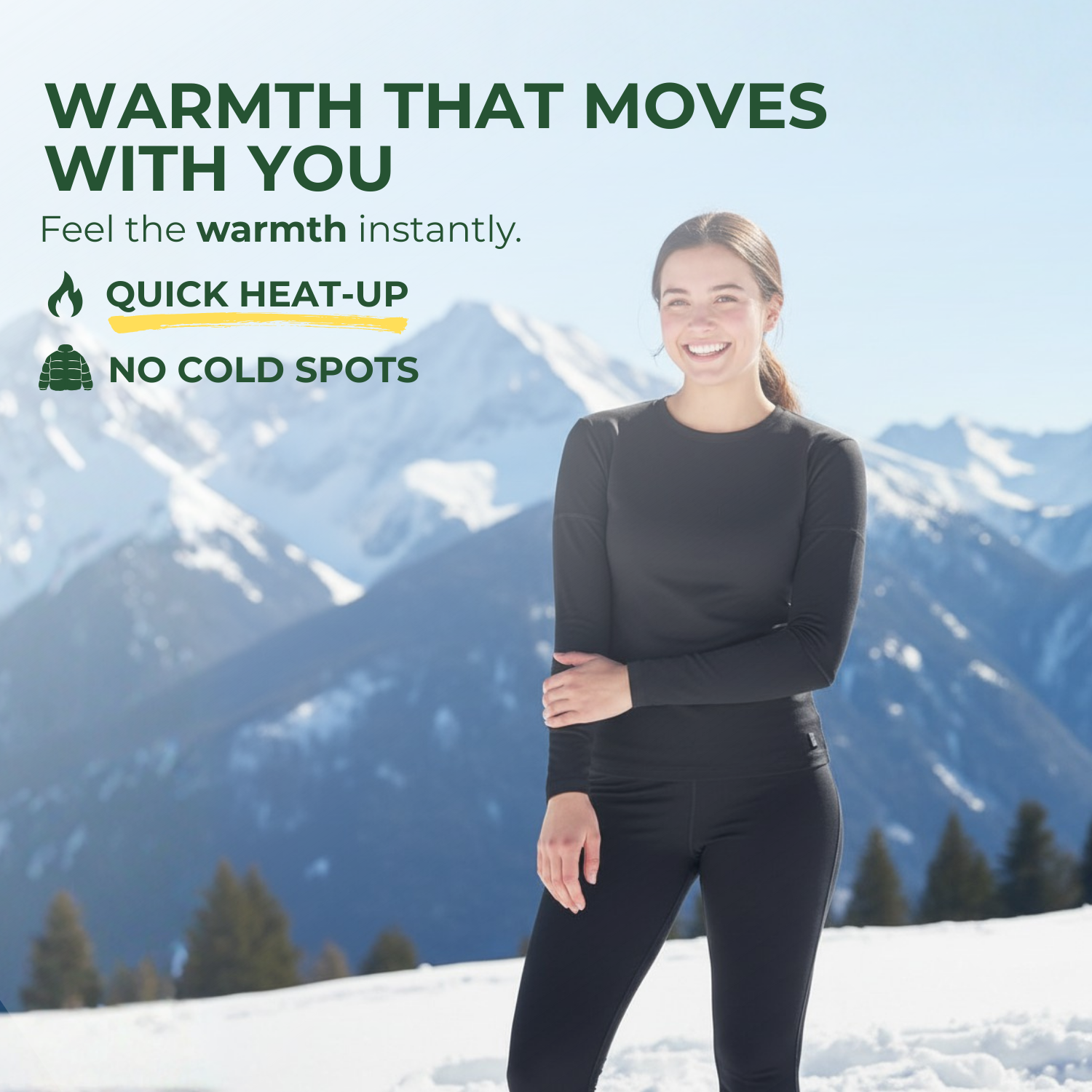 ThermaFit™ Women's Heated Winter Underwear Set