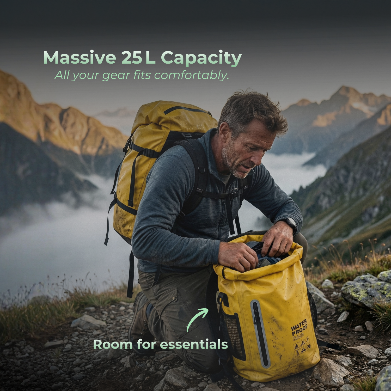 AquaVoyager™ 25L Waterproof Outdoor Dry Bag Backpack