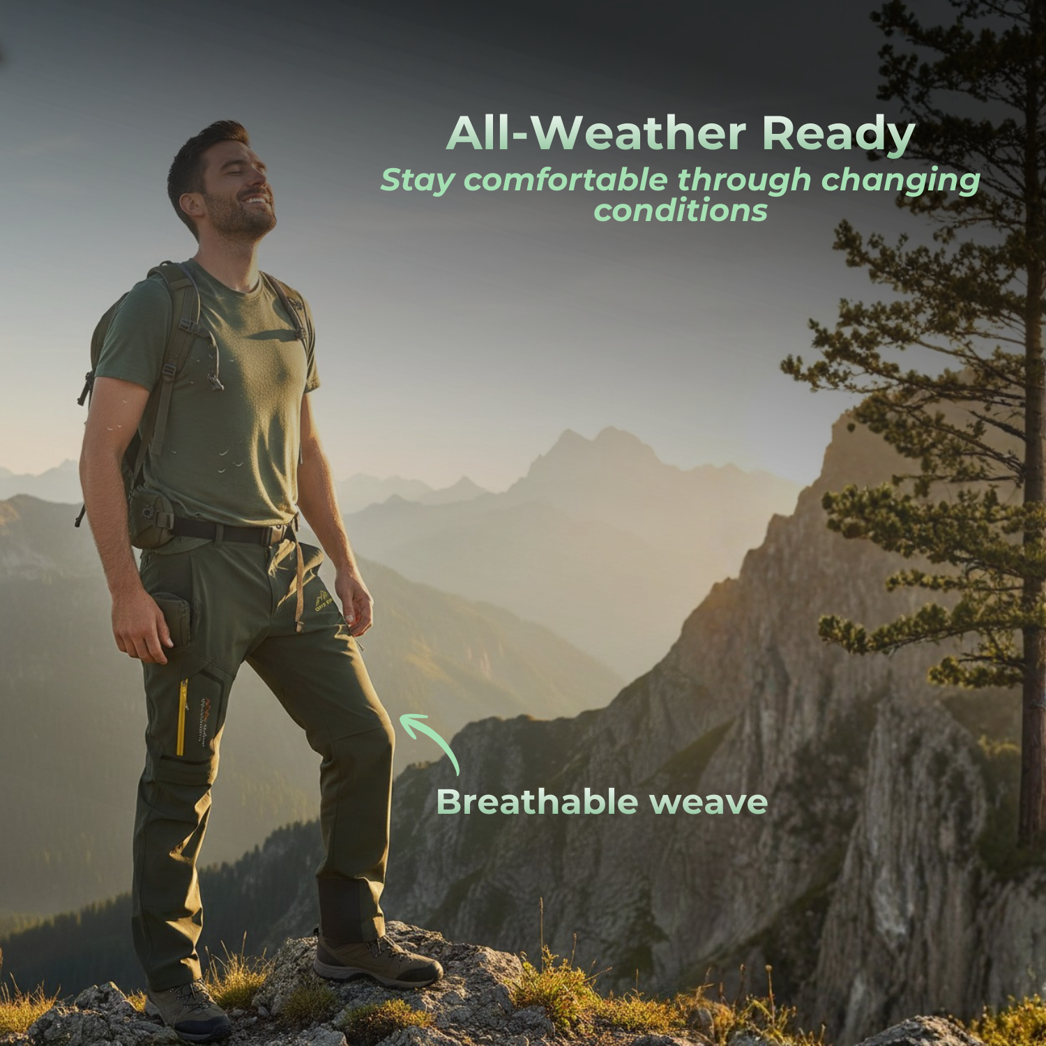 SummitCore™ Herren Cabrio Outdoor Cargo-Hose