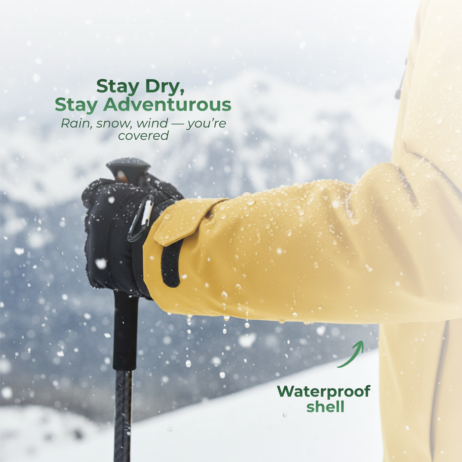 StormHaven™ Unisex Wasserdichte Wander-Winterjacke