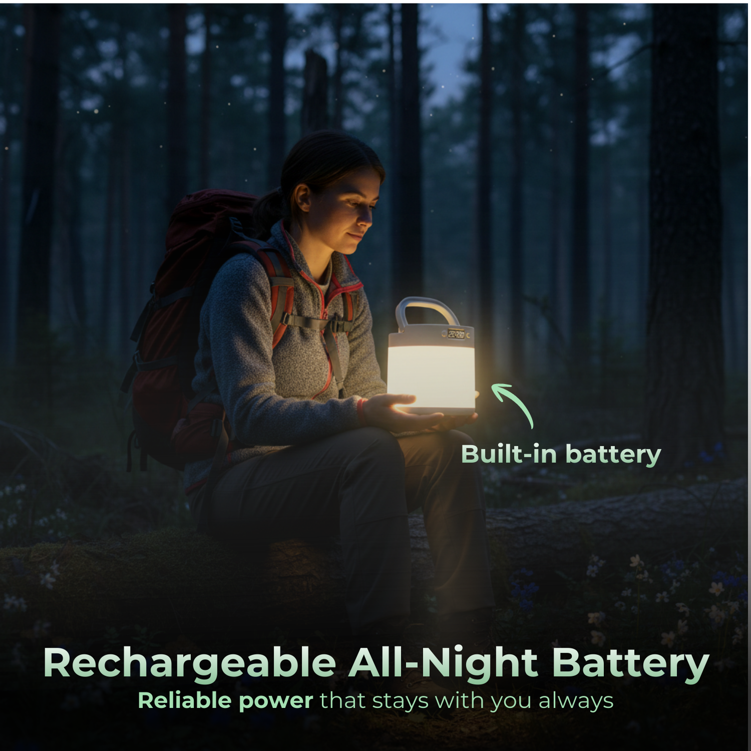 VividGlow™ Portable Rechargeable Bedside Lamp