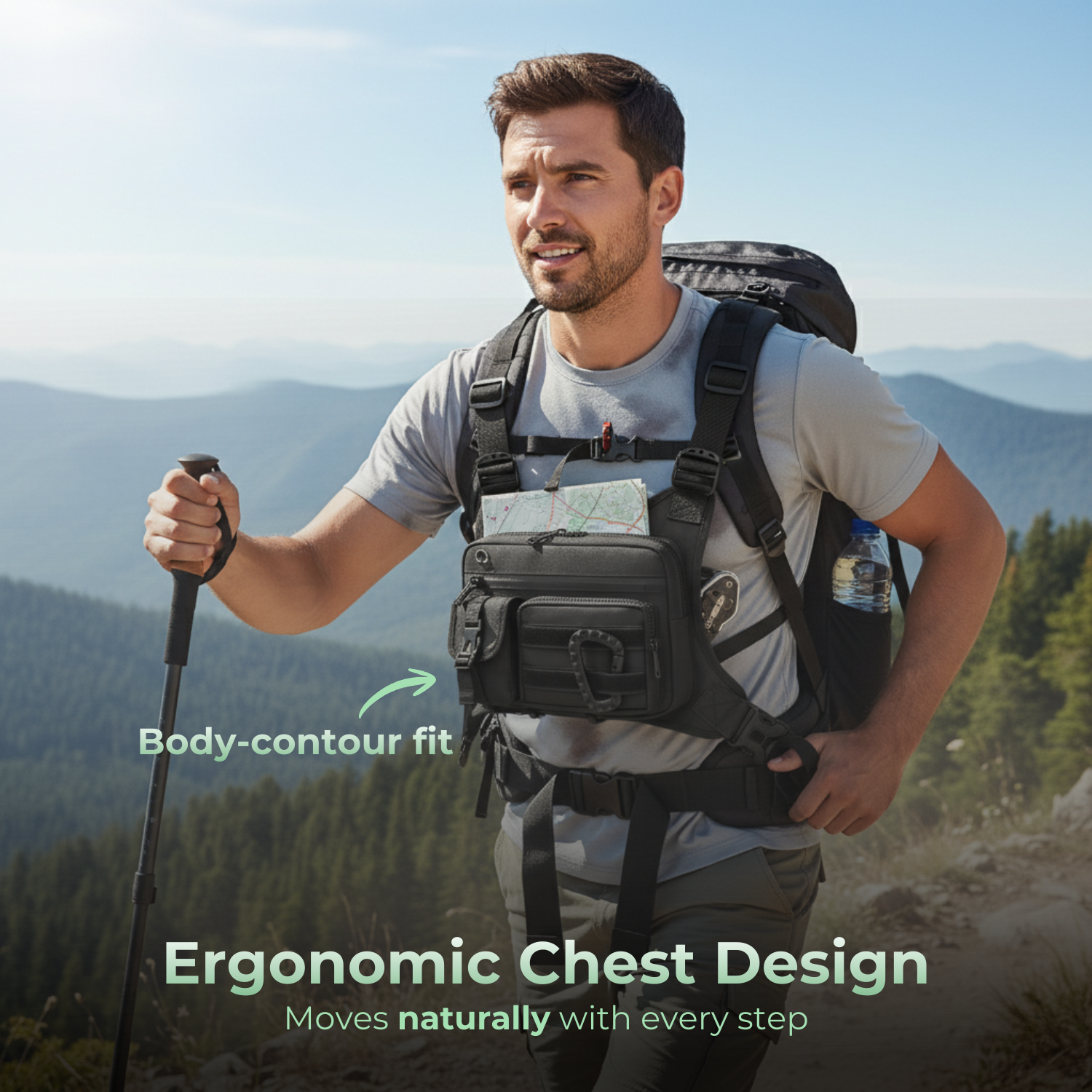 PeakGuard™ Men’s & Women’s Multi-Use Outdoor Chest Pack