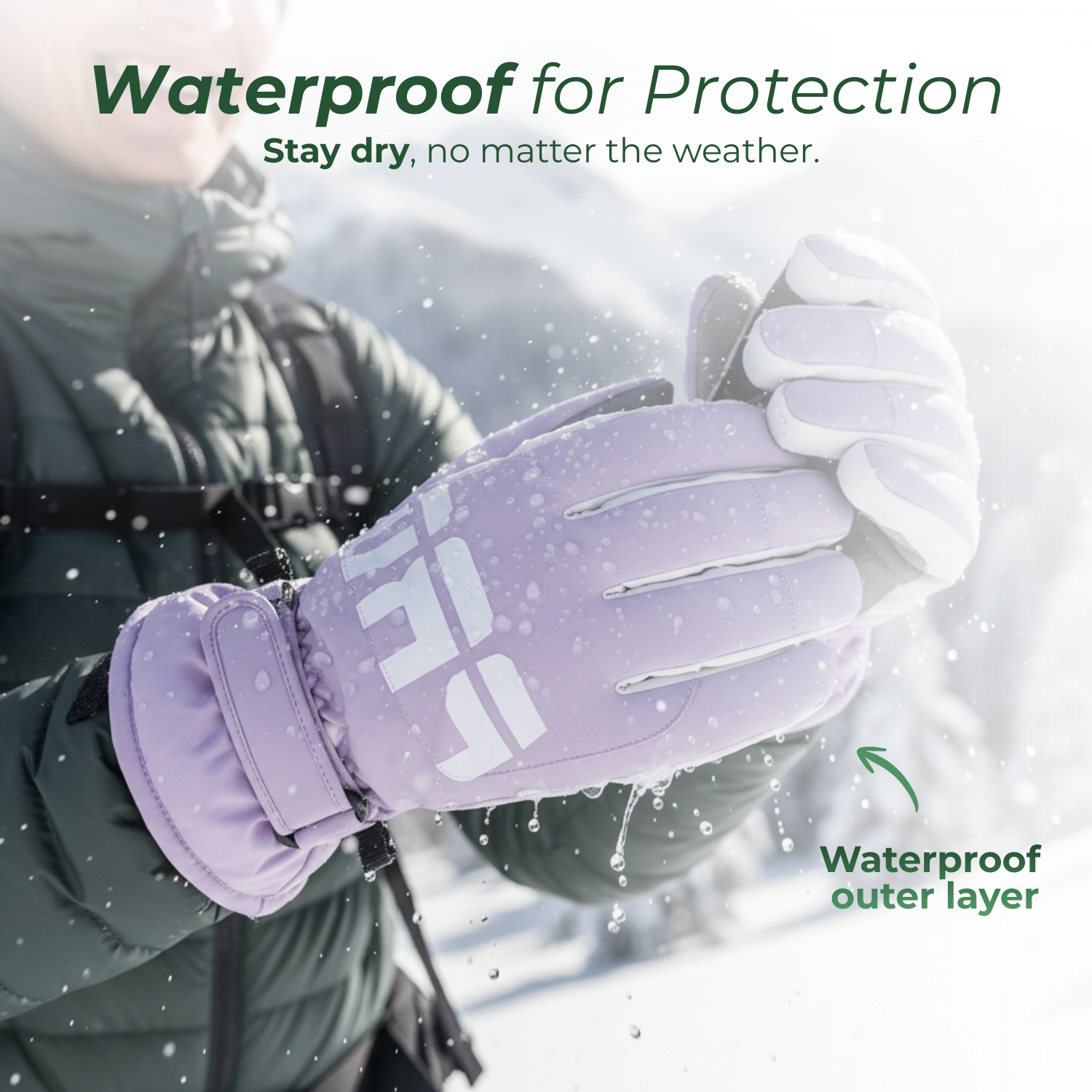 WinterGuard™ Unisex Waterproof Fleece-Lined Winter Gloves
