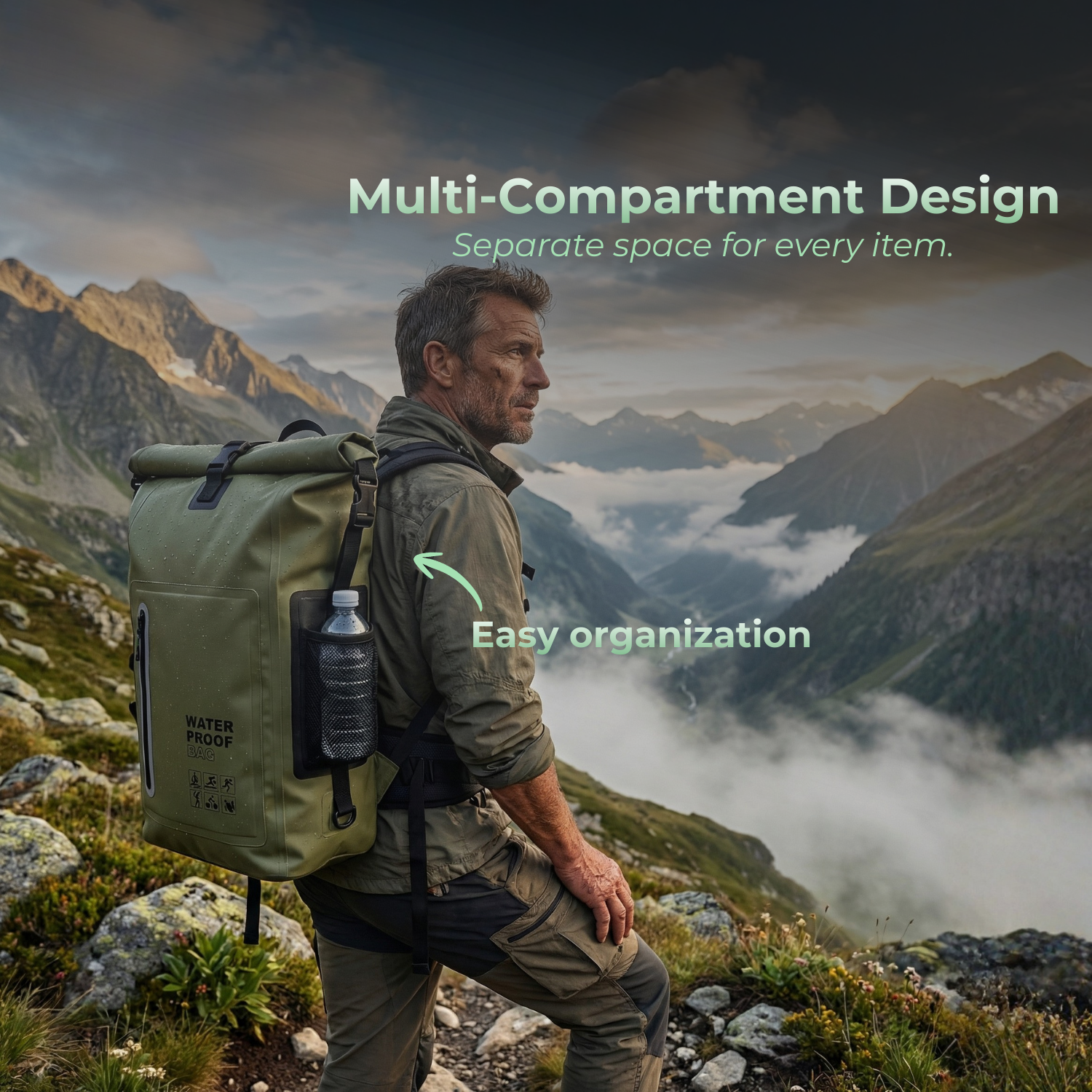 AquaVoyager™ 25L Waterproof Outdoor Dry Bag Backpack