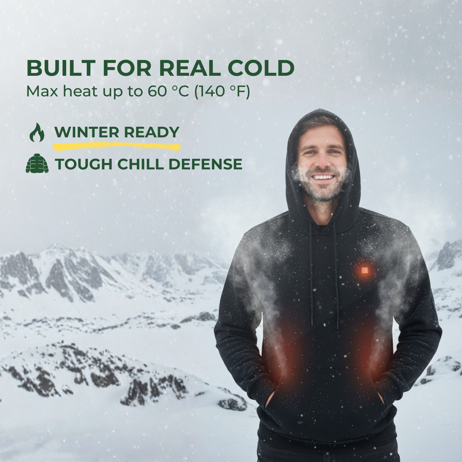 HeatFusion™ Unisex beheizter Winter-Hoodie