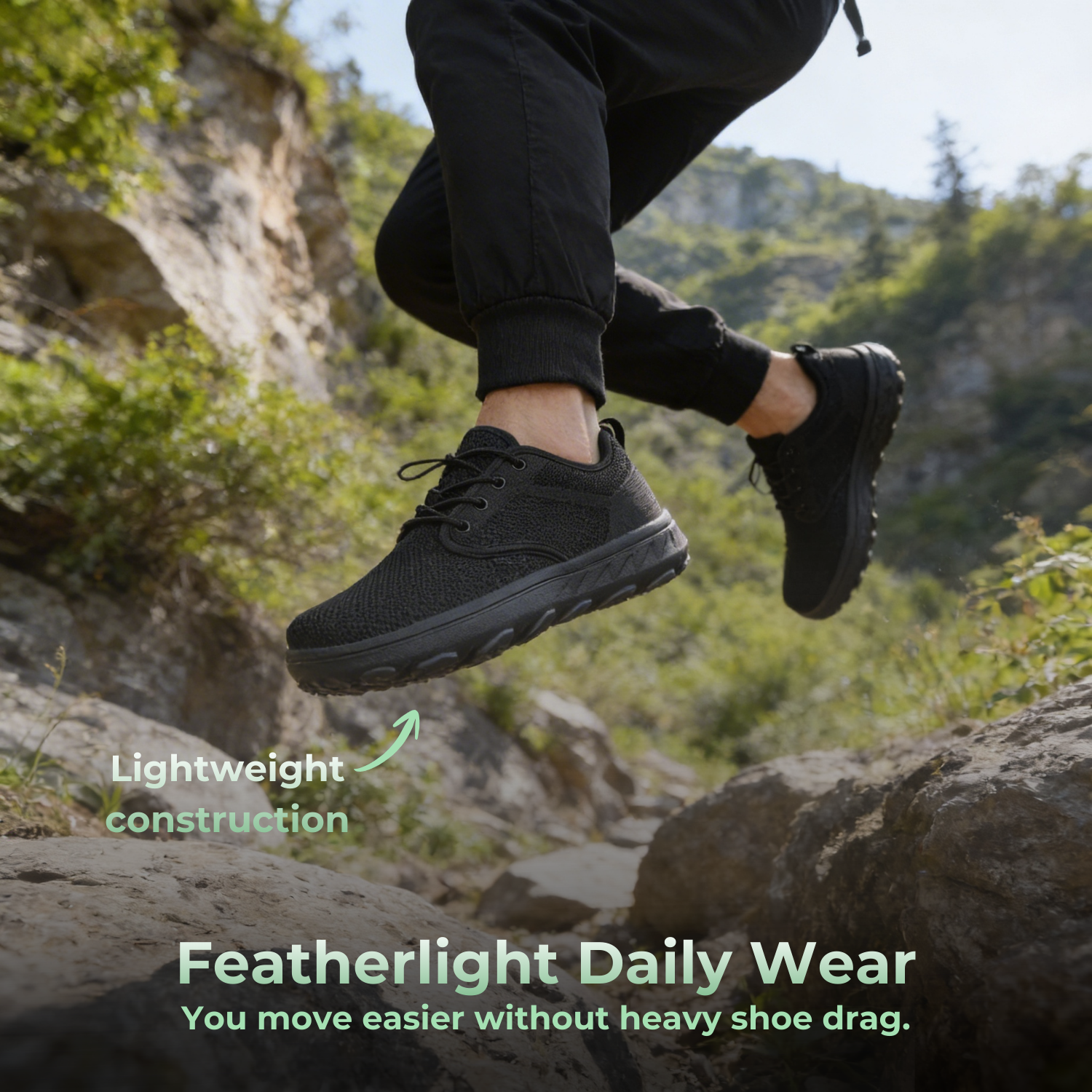 SummitEase™ Men’s Wide-Toe Orthopedic Walking Shoes