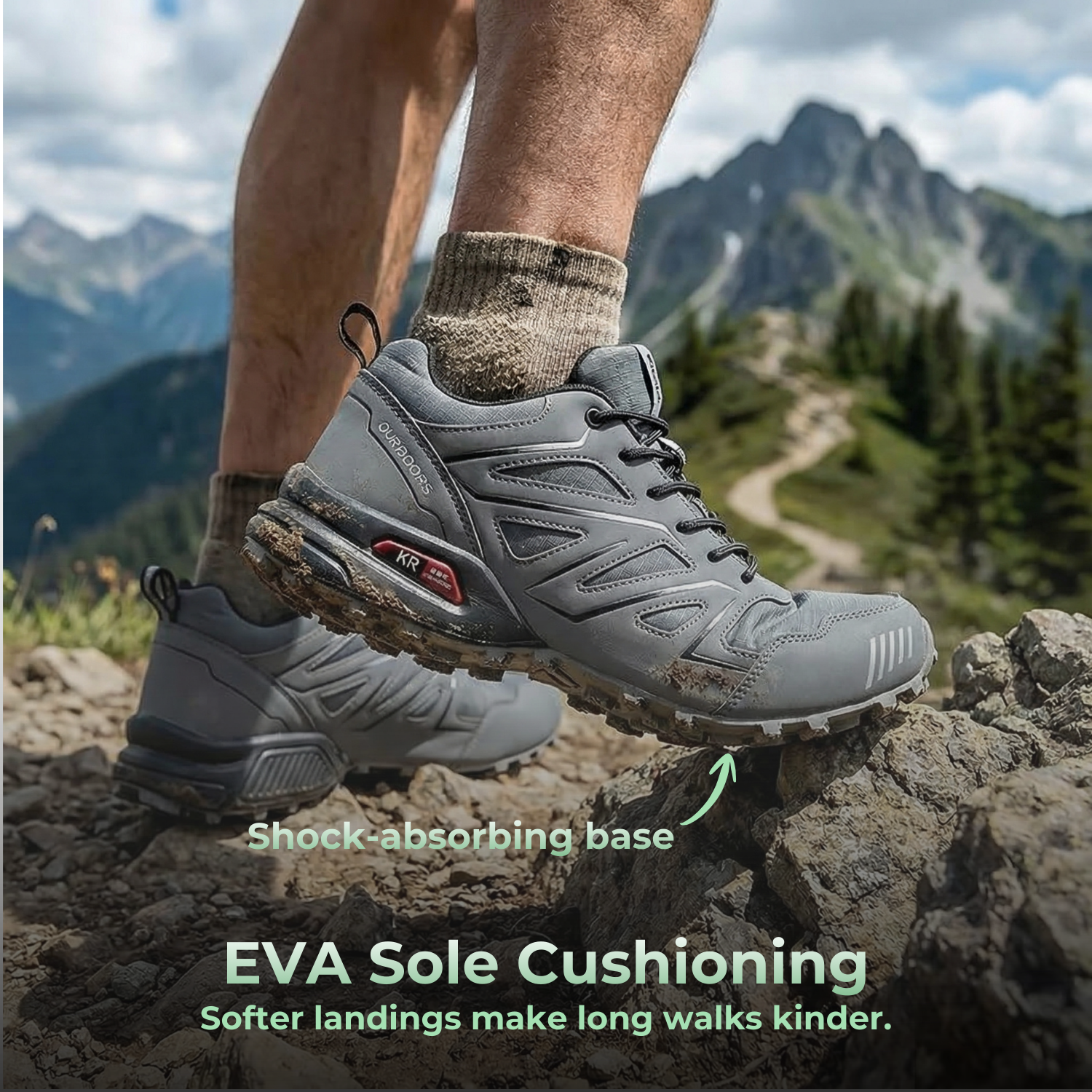 PathVenture™ Men’s Slip-Resistant Lightweight Hiking Shoes