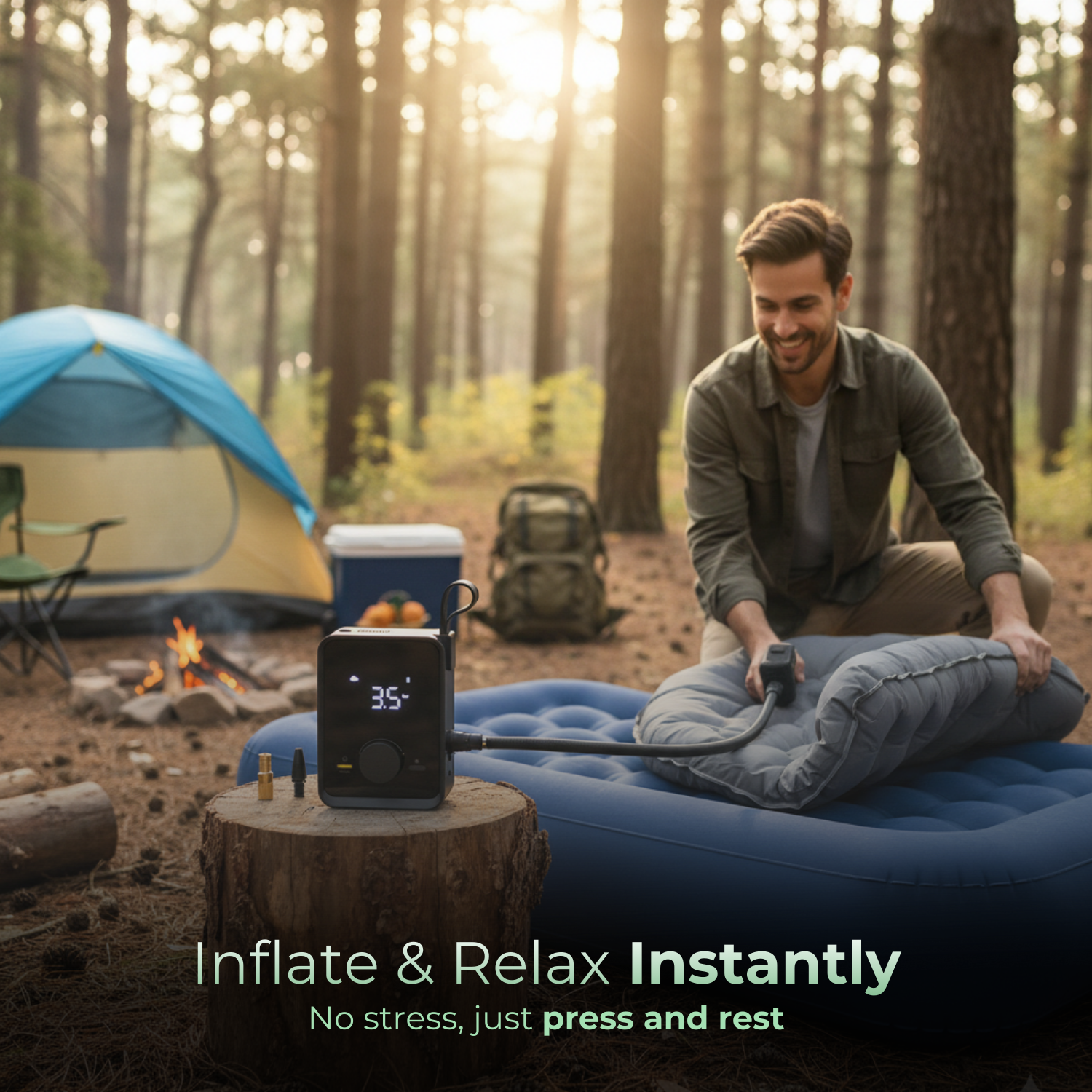 WirelessAir™ Drahtloser Reifen-Kompaktluftkompressor