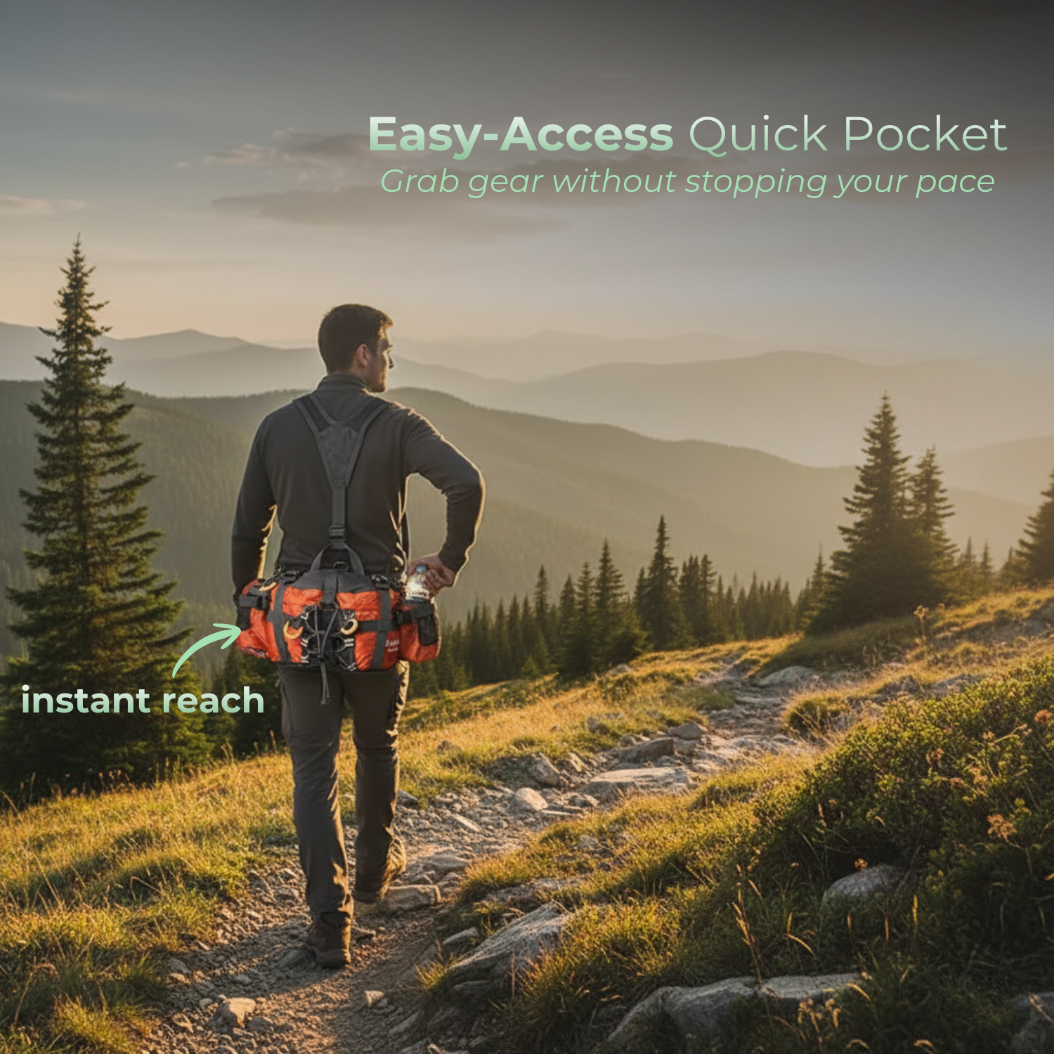 PeakQuest™ Unisex Outdoor Waist Bag