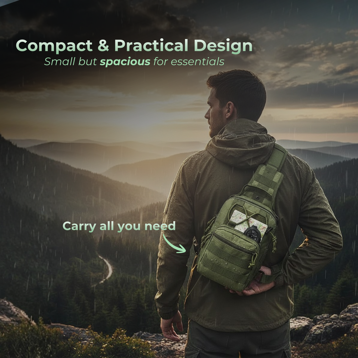 TrailQuest™ Hiking Crossbody Bag