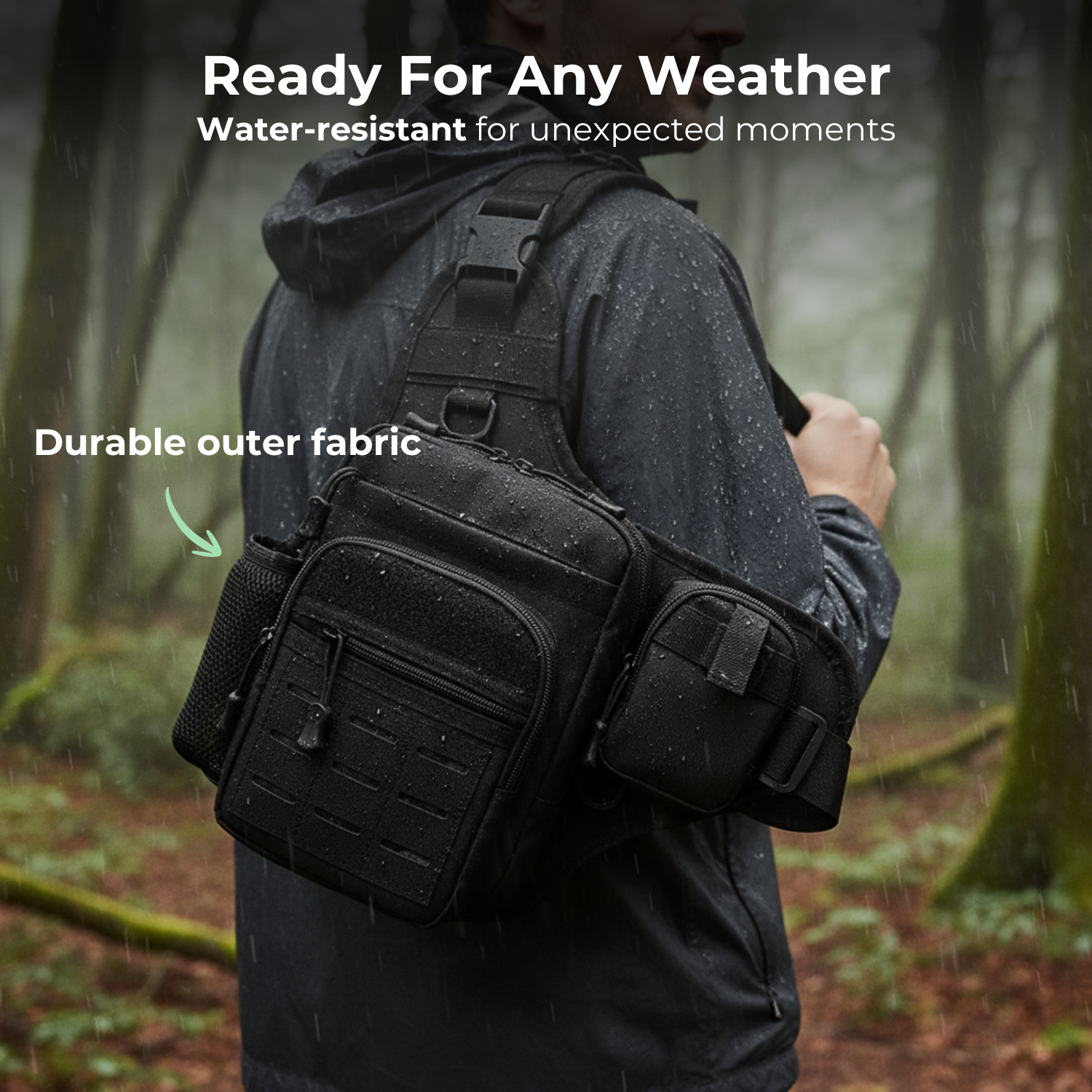 UrbanRidge™ Men’s Lightweight Outdoor Crossbody Bag