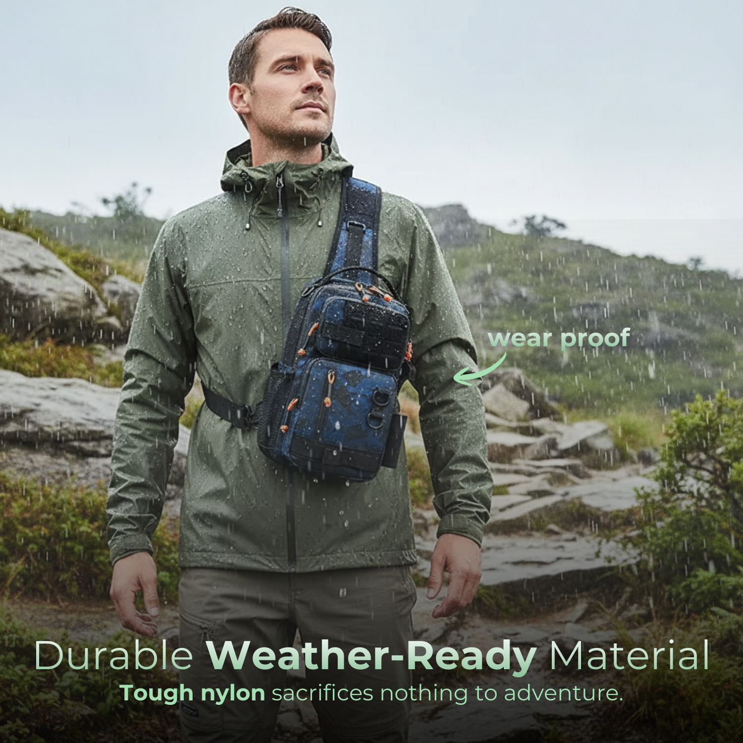 RidgeGuard™ Men’s Tactical Outdoor Chest Pack