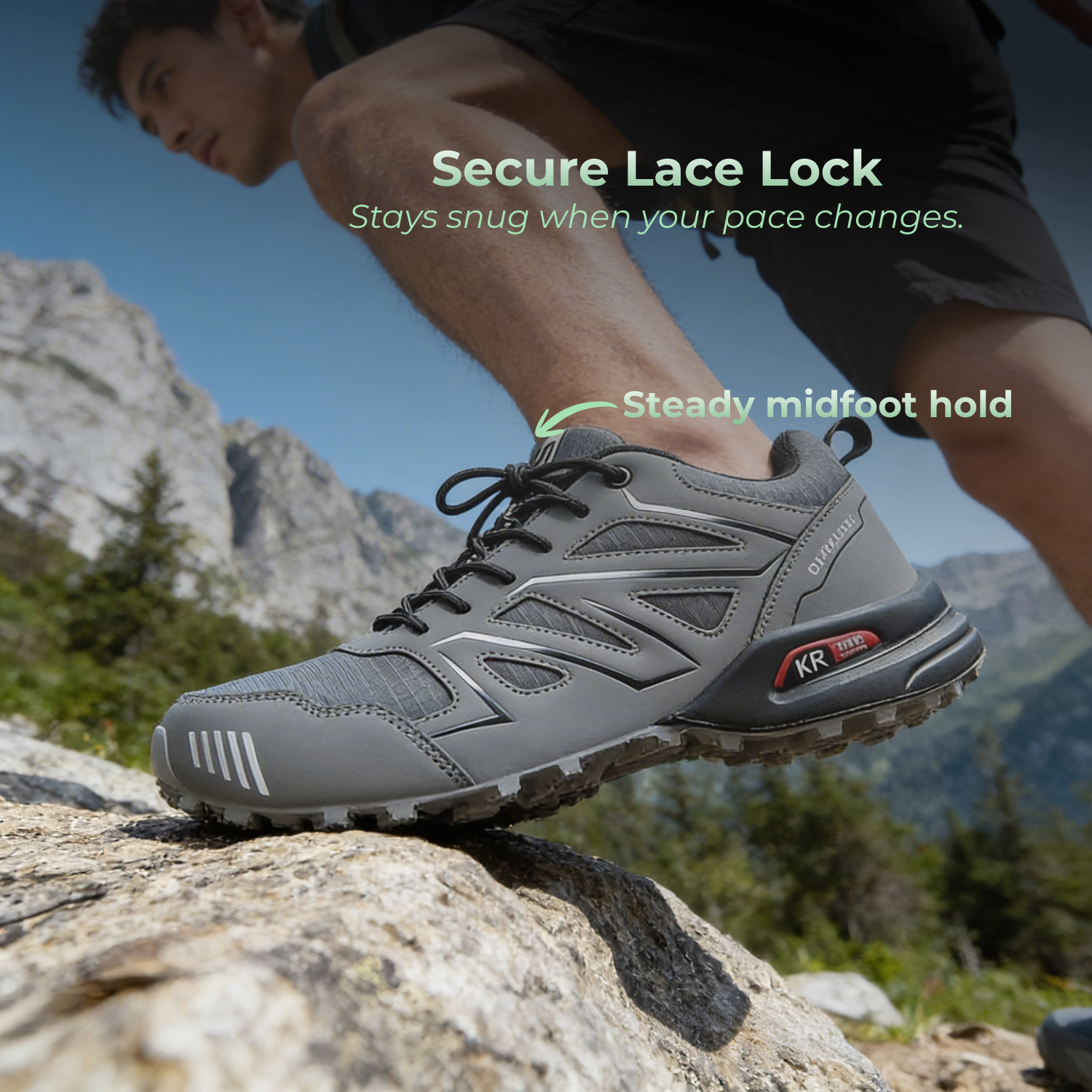 PathVenture™ Men’s Slip-Resistant Lightweight Hiking Shoes