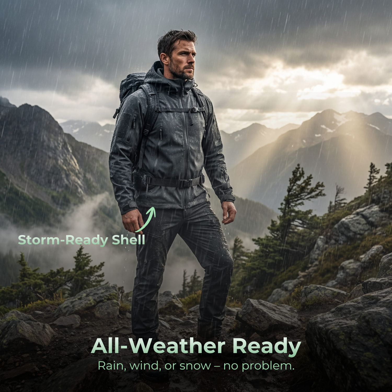StormGuard™ Men’s Waterproof Hiking Jacket