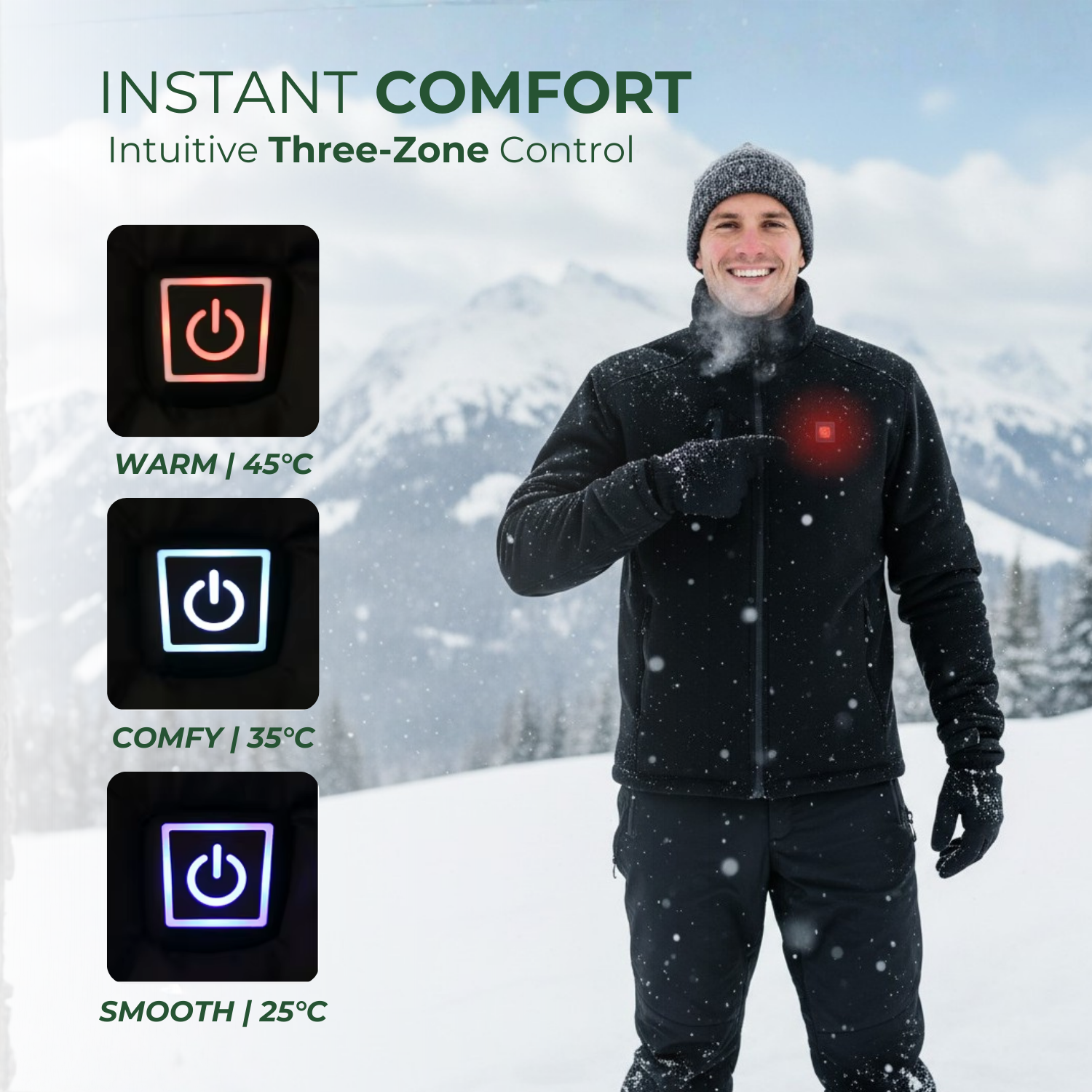 TrailMaster™ Men’s Heated Waterproof Hiking Jacket