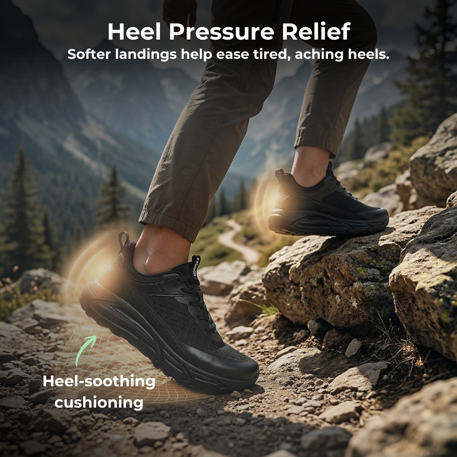 StrideEase™ Men’s Wide-Toe Orthopedic Walking Shoes