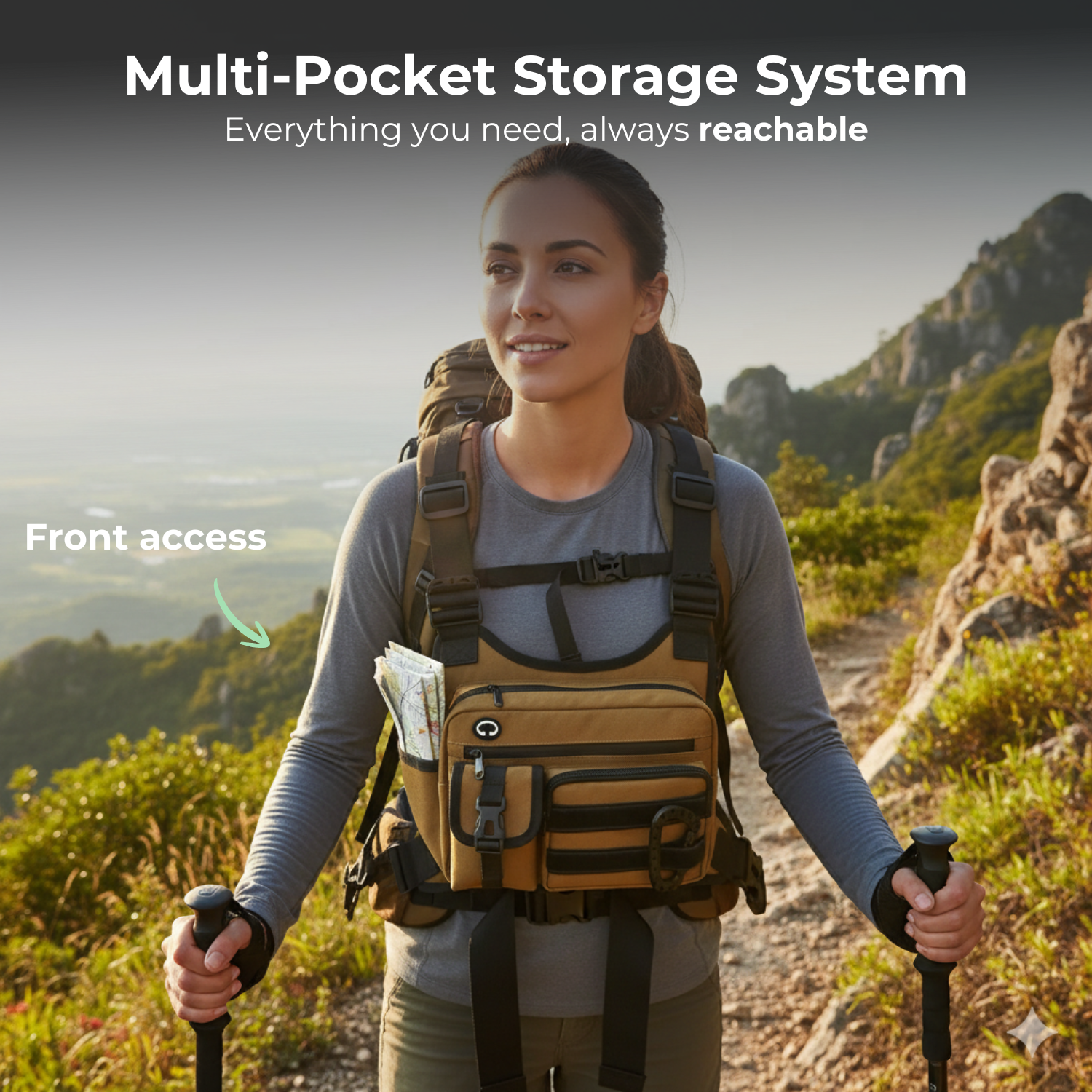 PeakGuard™ Men’s & Women’s Multi-Use Outdoor Chest Pack