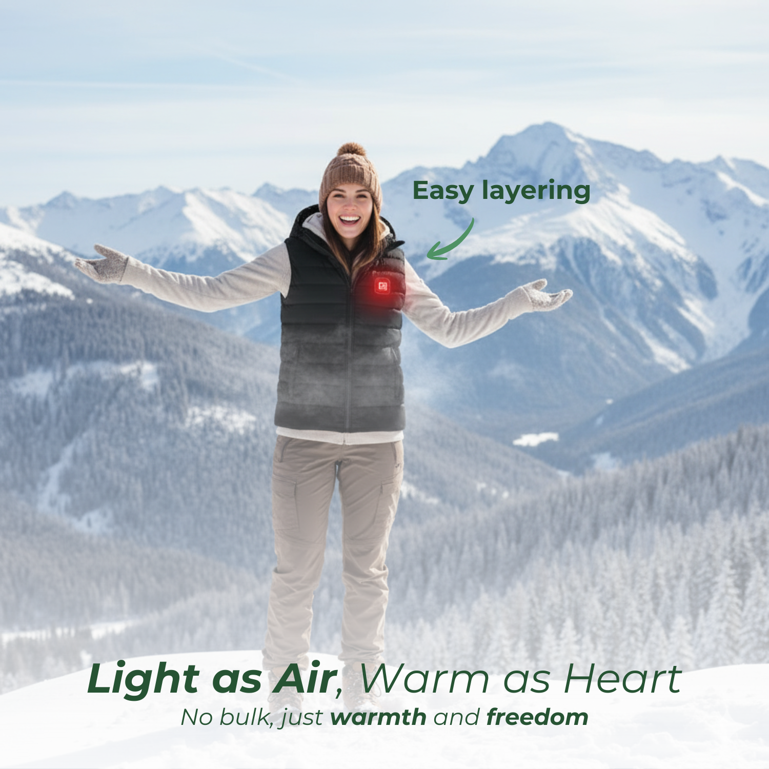 PolarFlex™ Unisex Heated Winter Vest