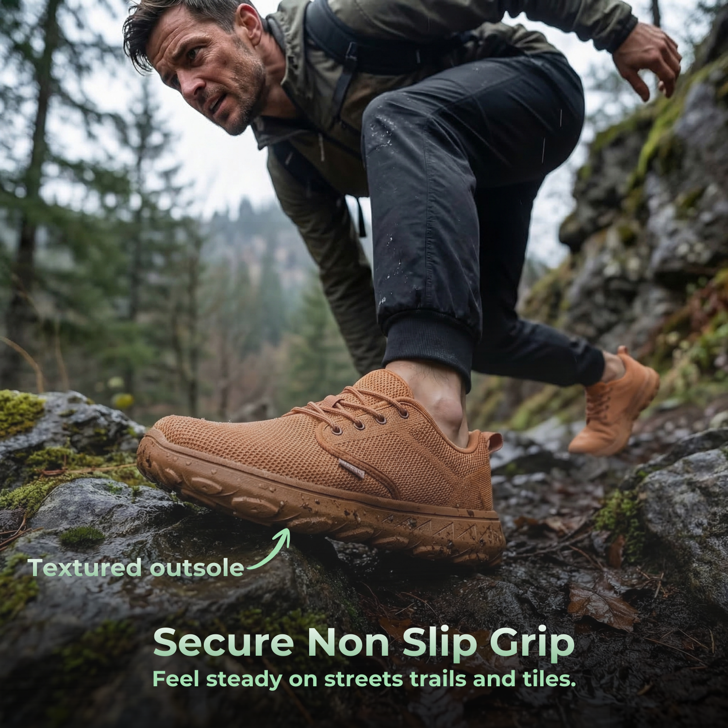 SummitEase™ Men’s Wide-Toe Orthopedic Walking Shoes