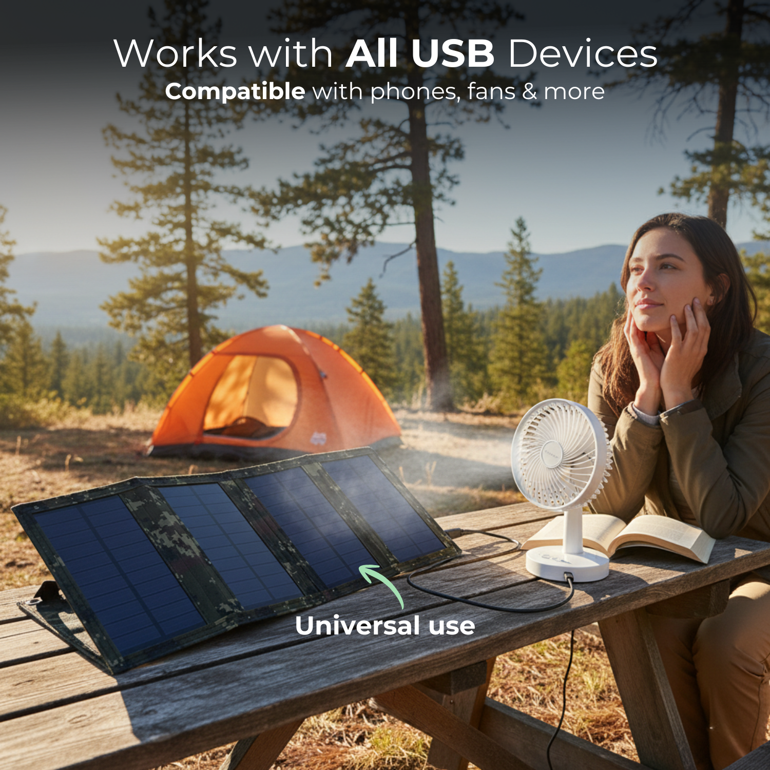 SolarTrail™ Portable USB Outdoor Power Panel