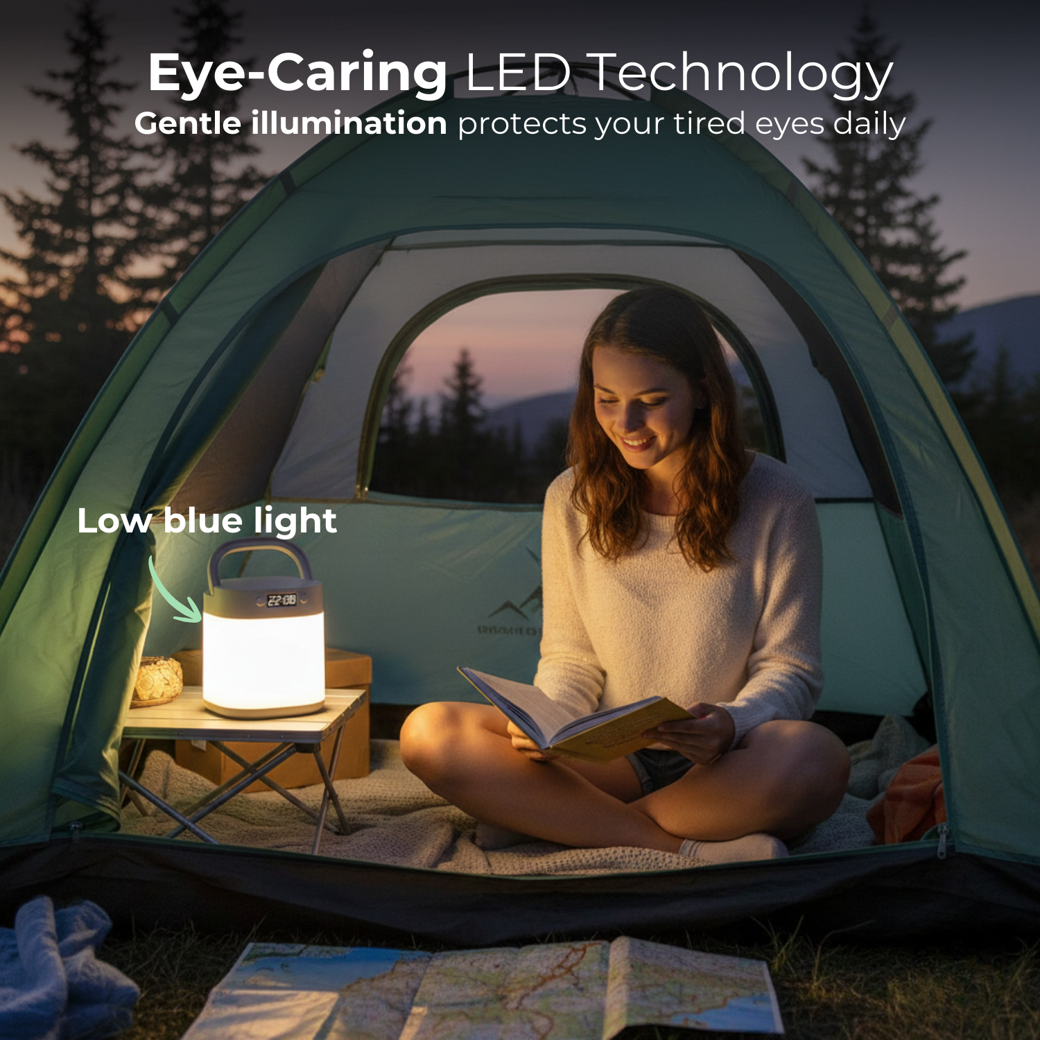 VividGlow™ Portable Rechargeable Bedside Lamp