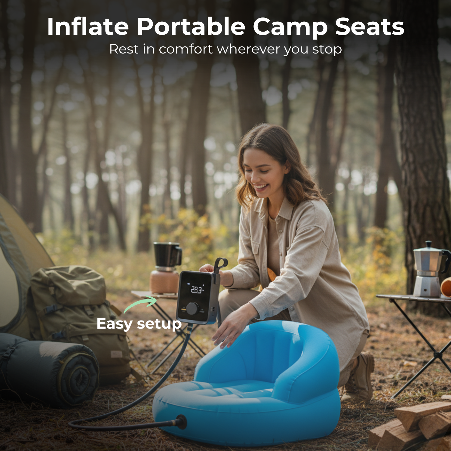 WirelessAir™ Drahtloser Reifen-Kompaktluftkompressor