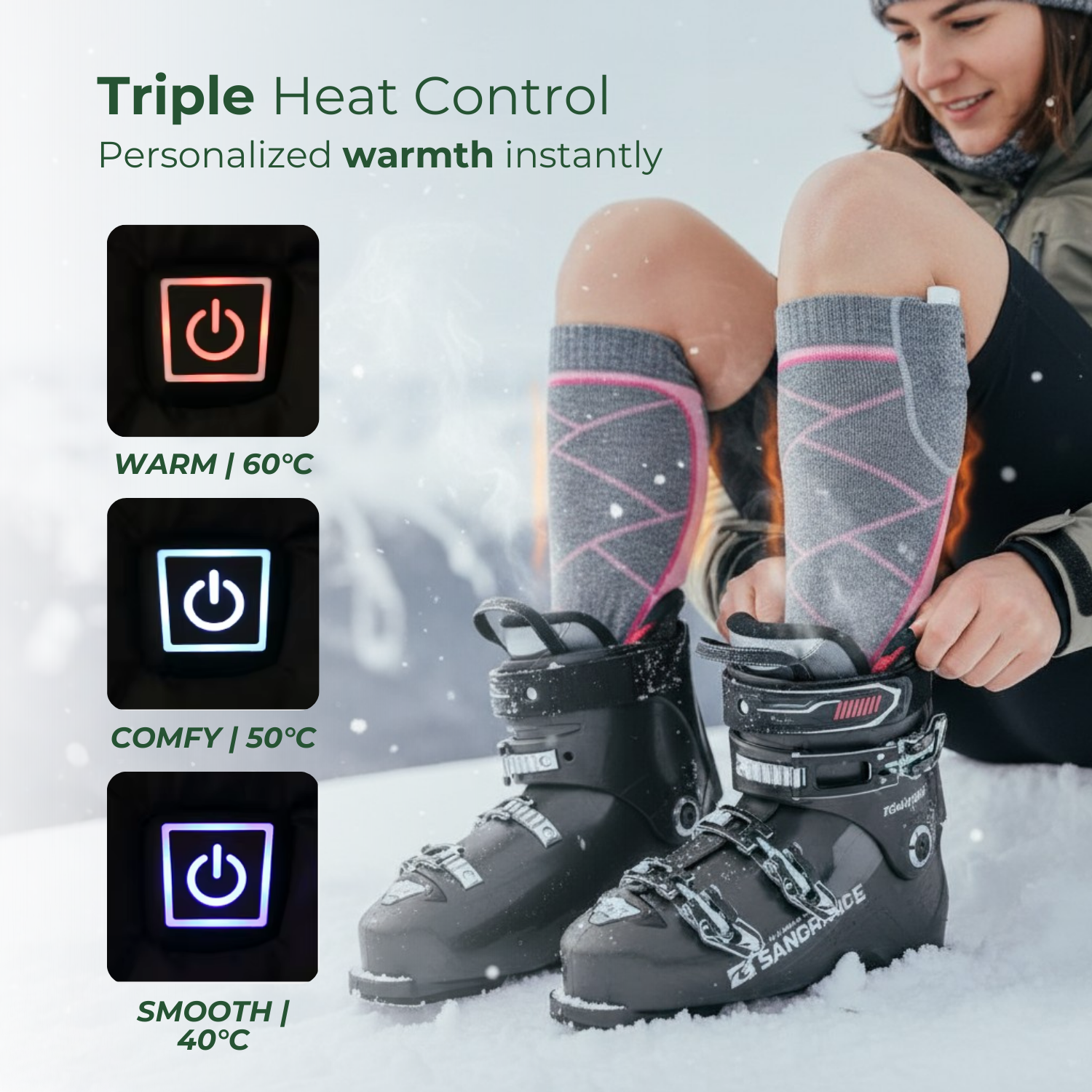 HeatStride™ Unisex Heated Thermal Winter Socks