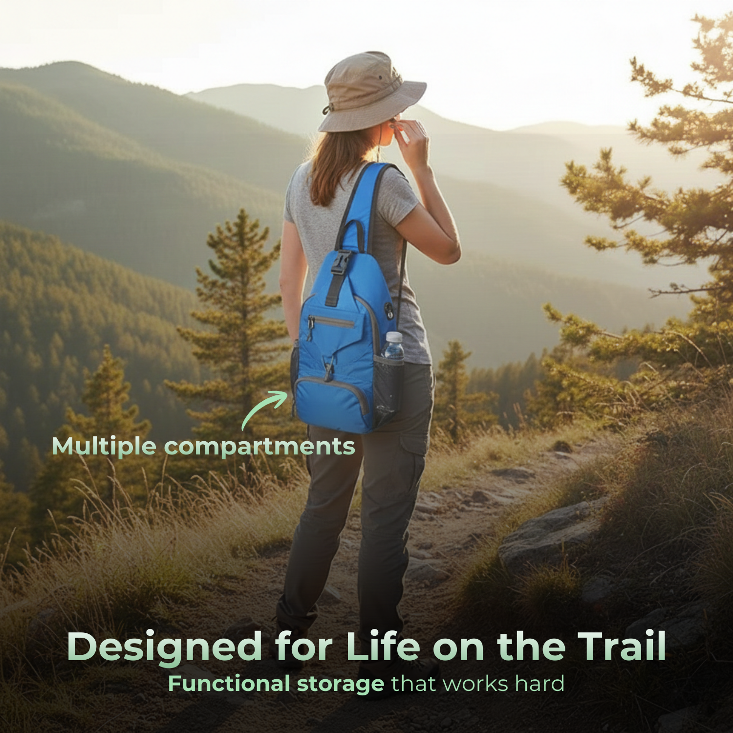 SummitGear™ Lightweight Multi-Function Crossbody Bag