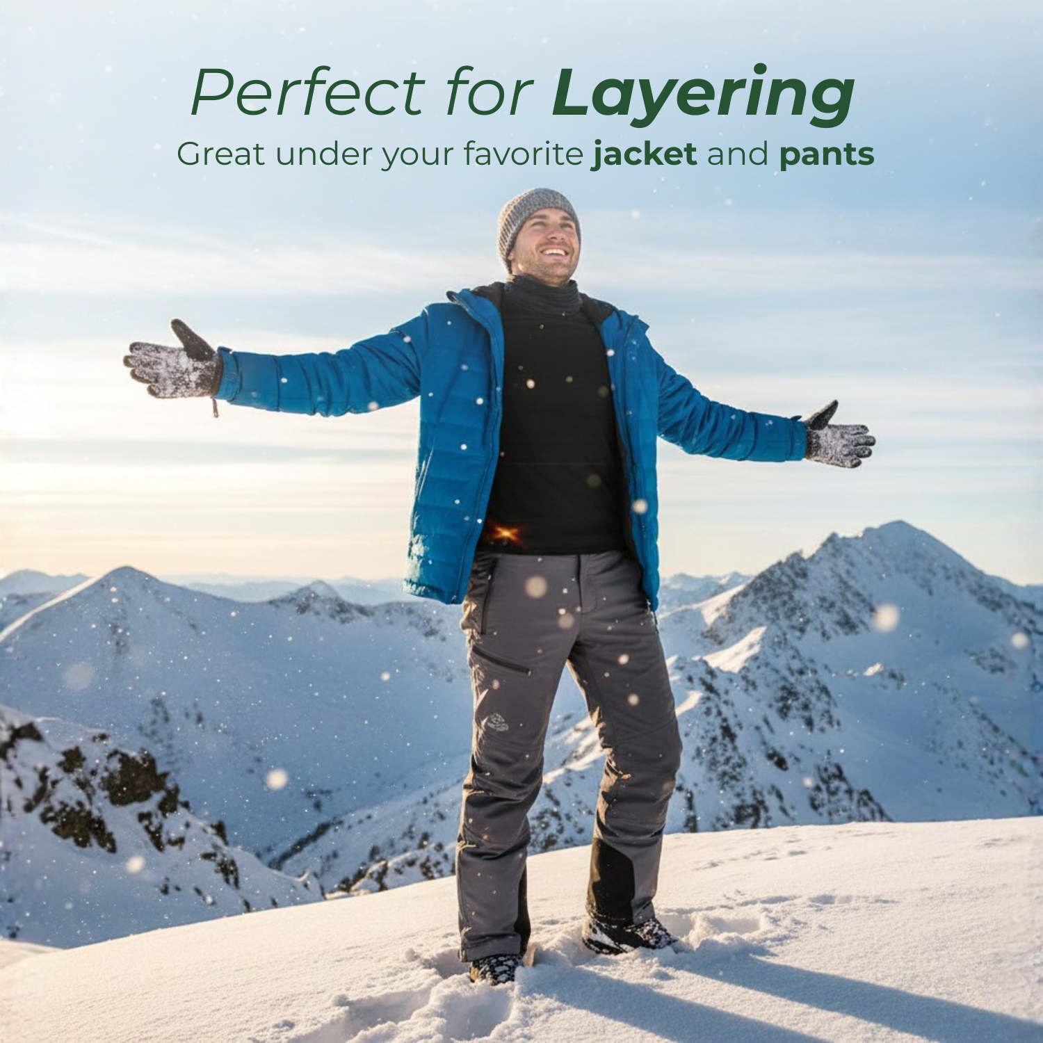 ChillGuard™ Beheiztes Winterunterwäsche-Set für Männer