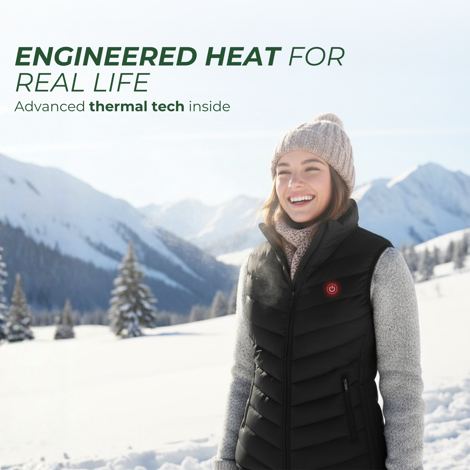 BlazeWarm™ Beheizte Winterweste für Frauen