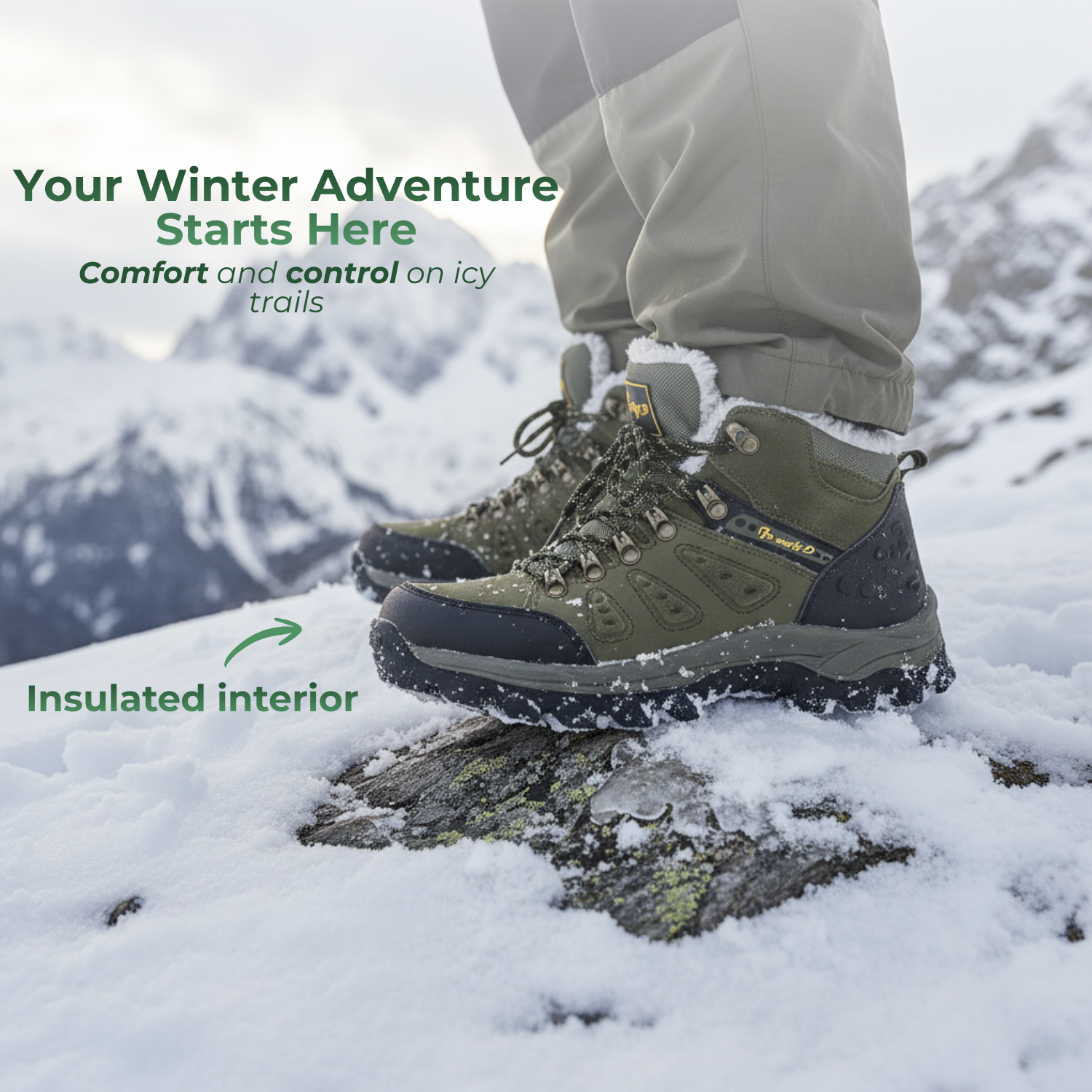 SummitPro™ Herren-Winterwanderstiefel mit Fleece-Futter