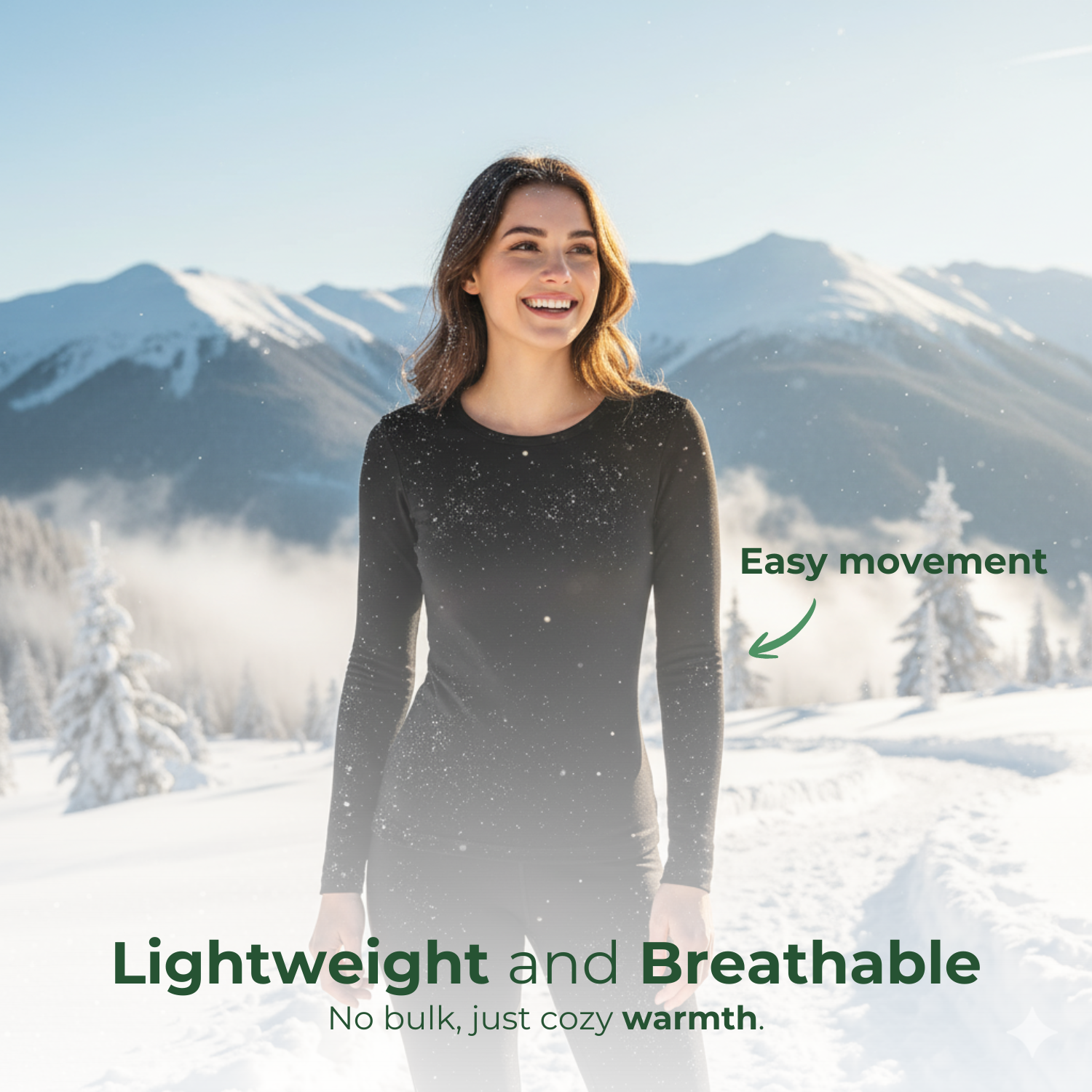 PolarFit™ Beheiztes Winter-Unterwäsche-Set für Frauen