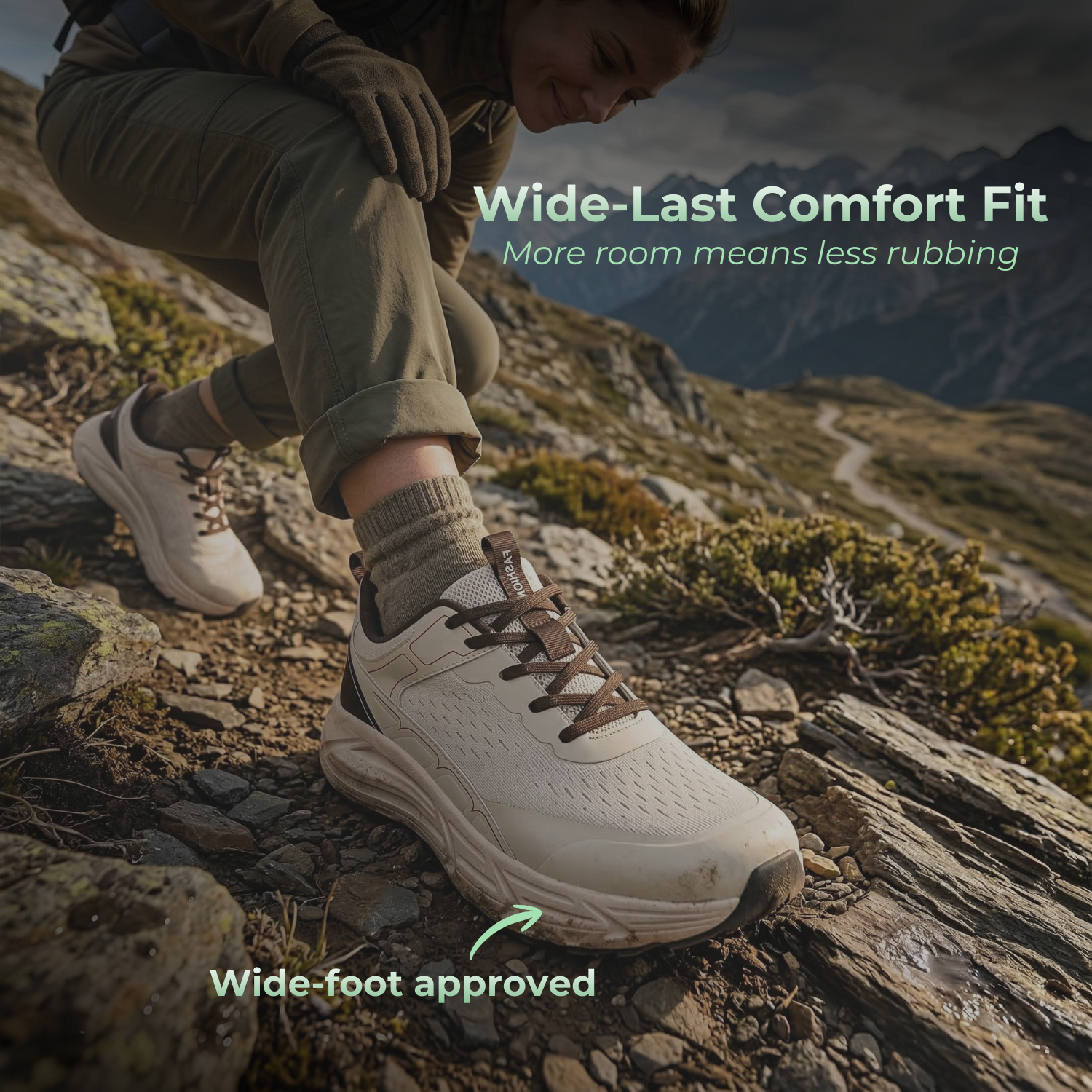 StrideEase™ Men’s Wide-Toe Orthopedic Walking Shoes