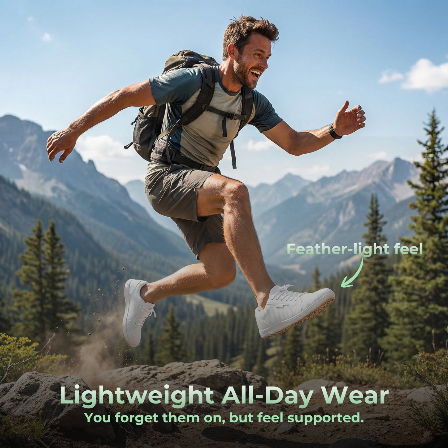 TerraBare™ Men’s Wide-Toe Orthopedic Walking Shoes