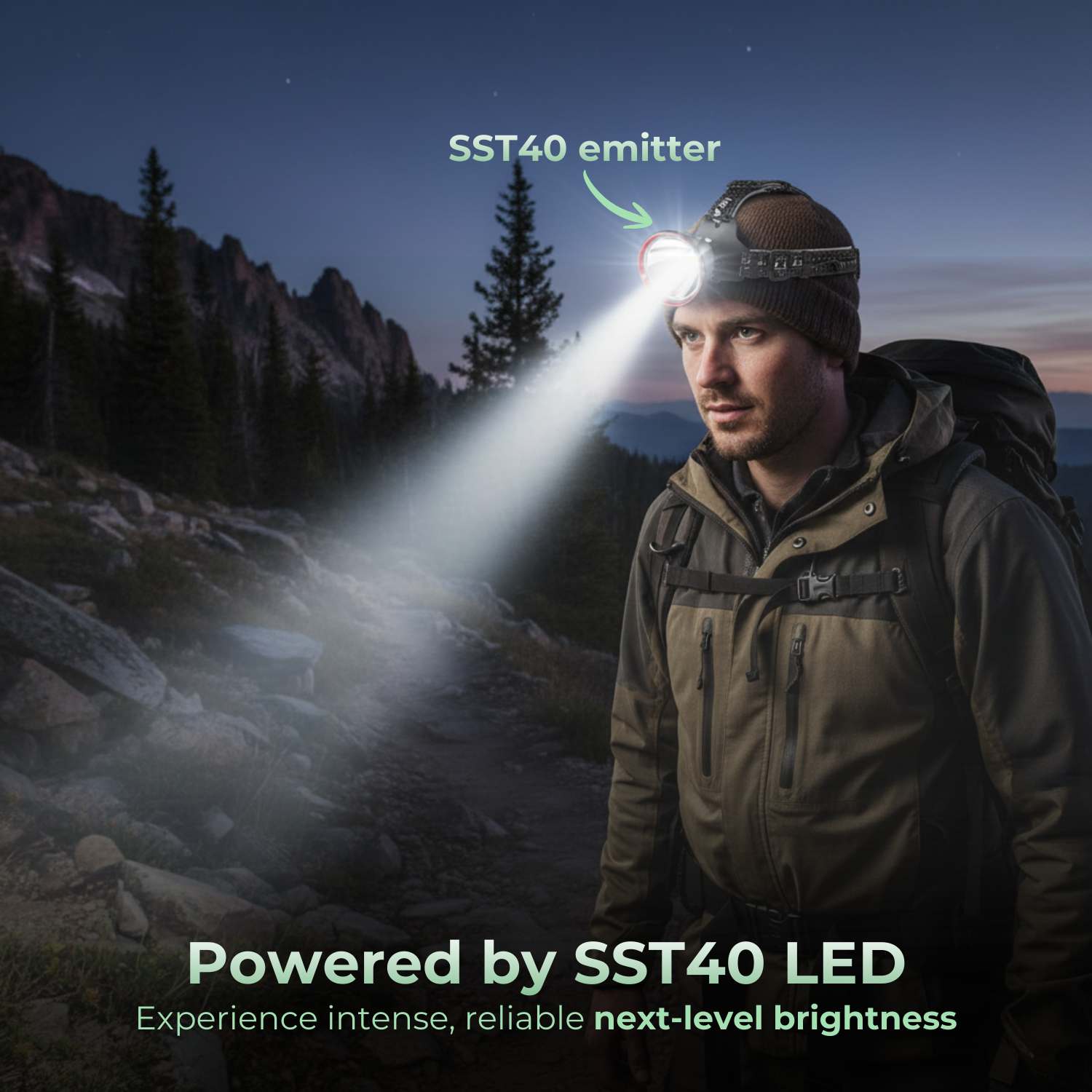 LumiTrek™ 5000LM USB Rechargeable LED Headlight