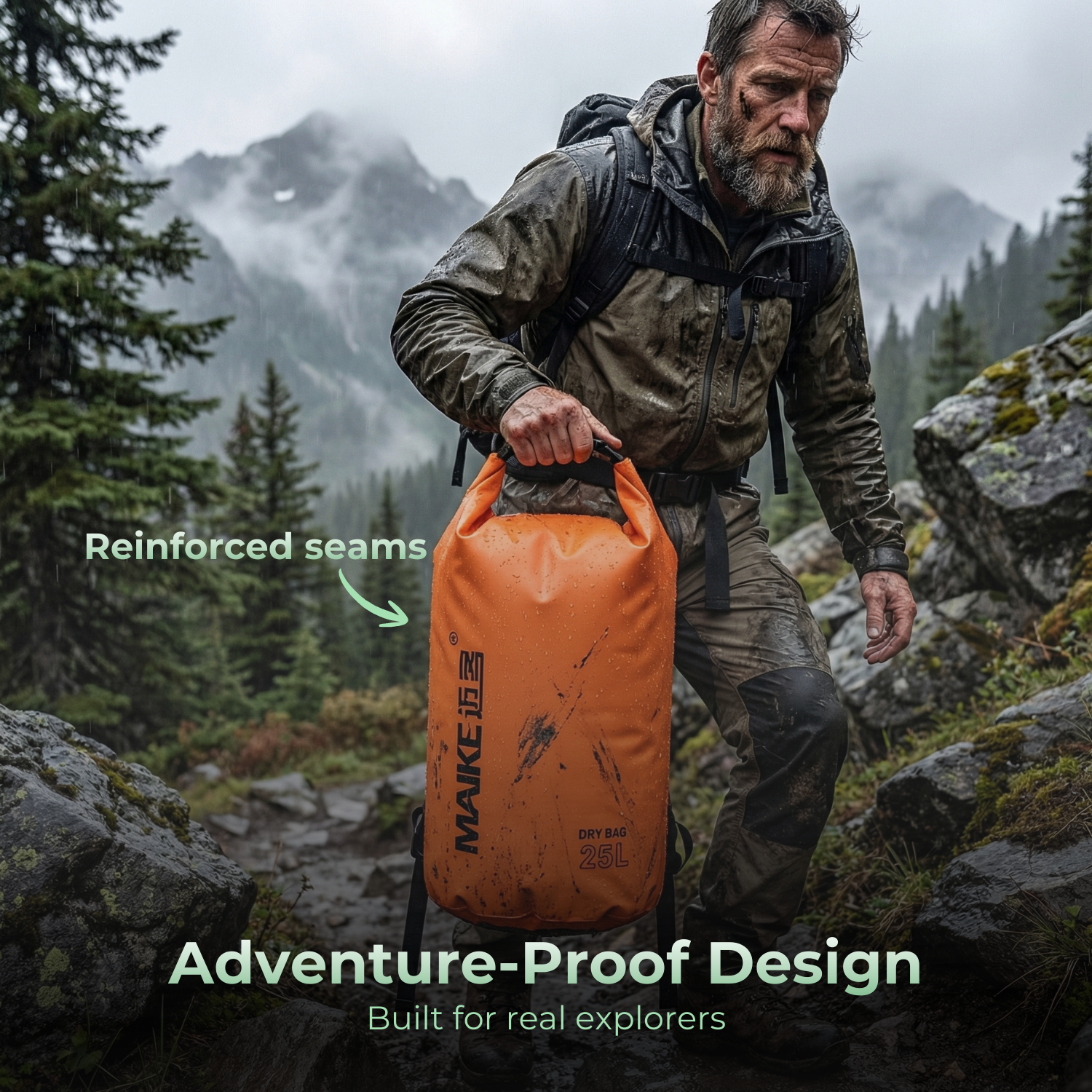 DryGuard™ Waterproof Hiking Backpack