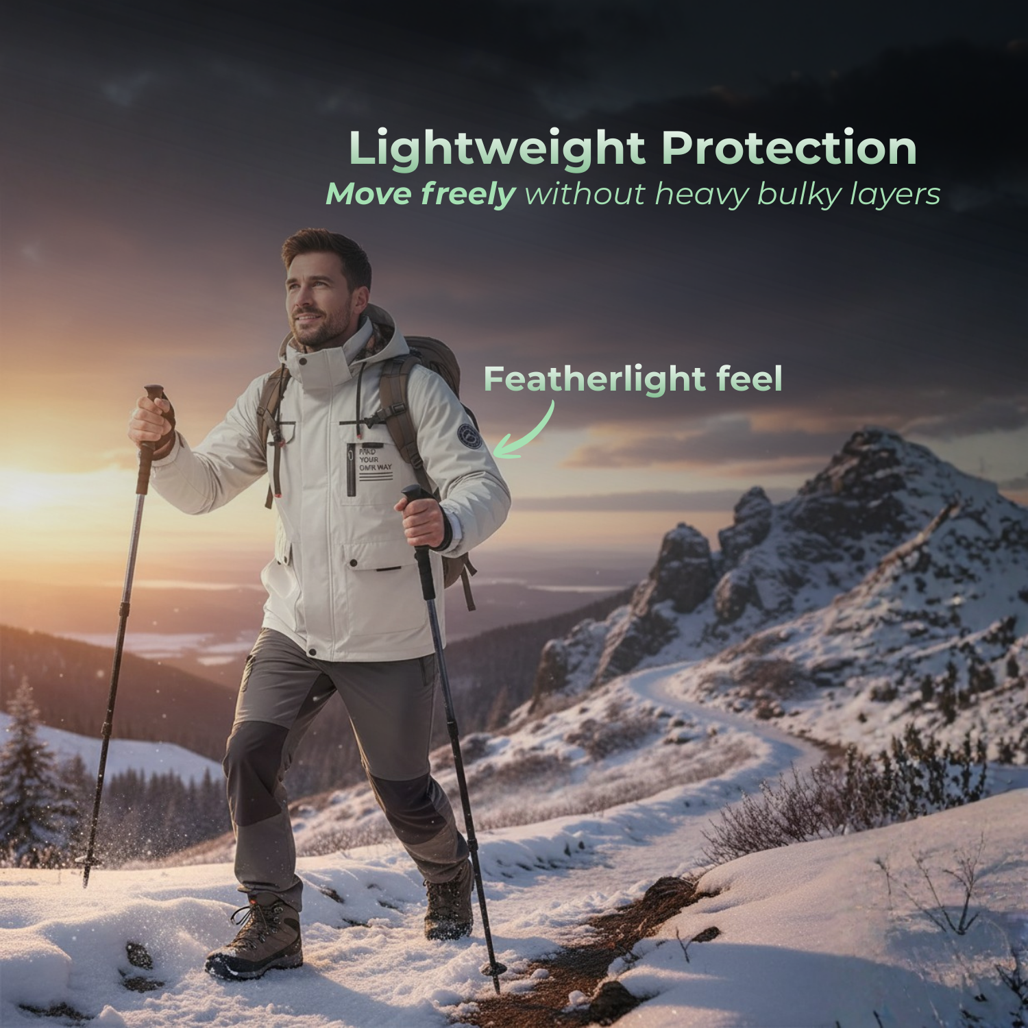 AeroFlex™ Wasserdichte Outdoor-Dienstleistungsjacke für Männer