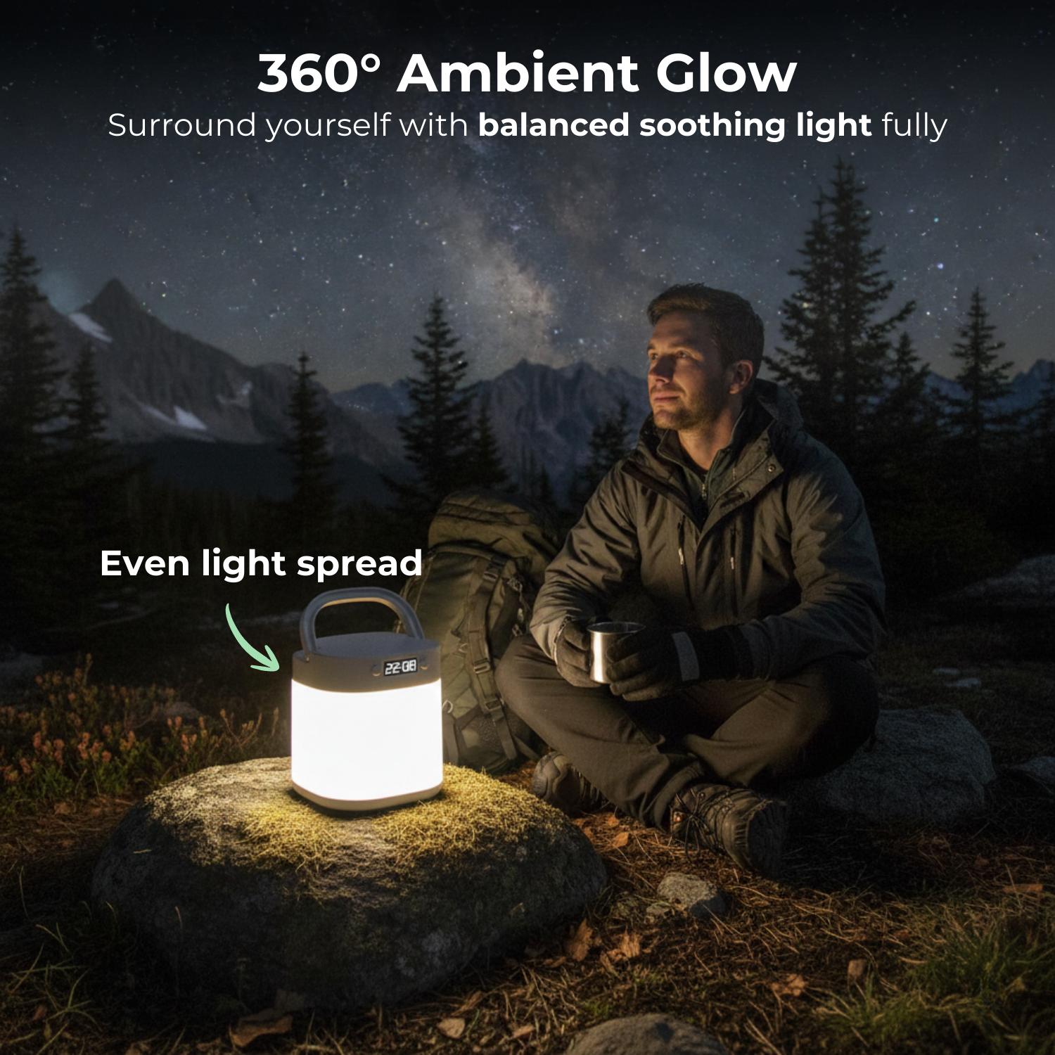 VividGlow™ Portable Rechargeable Bedside Lamp