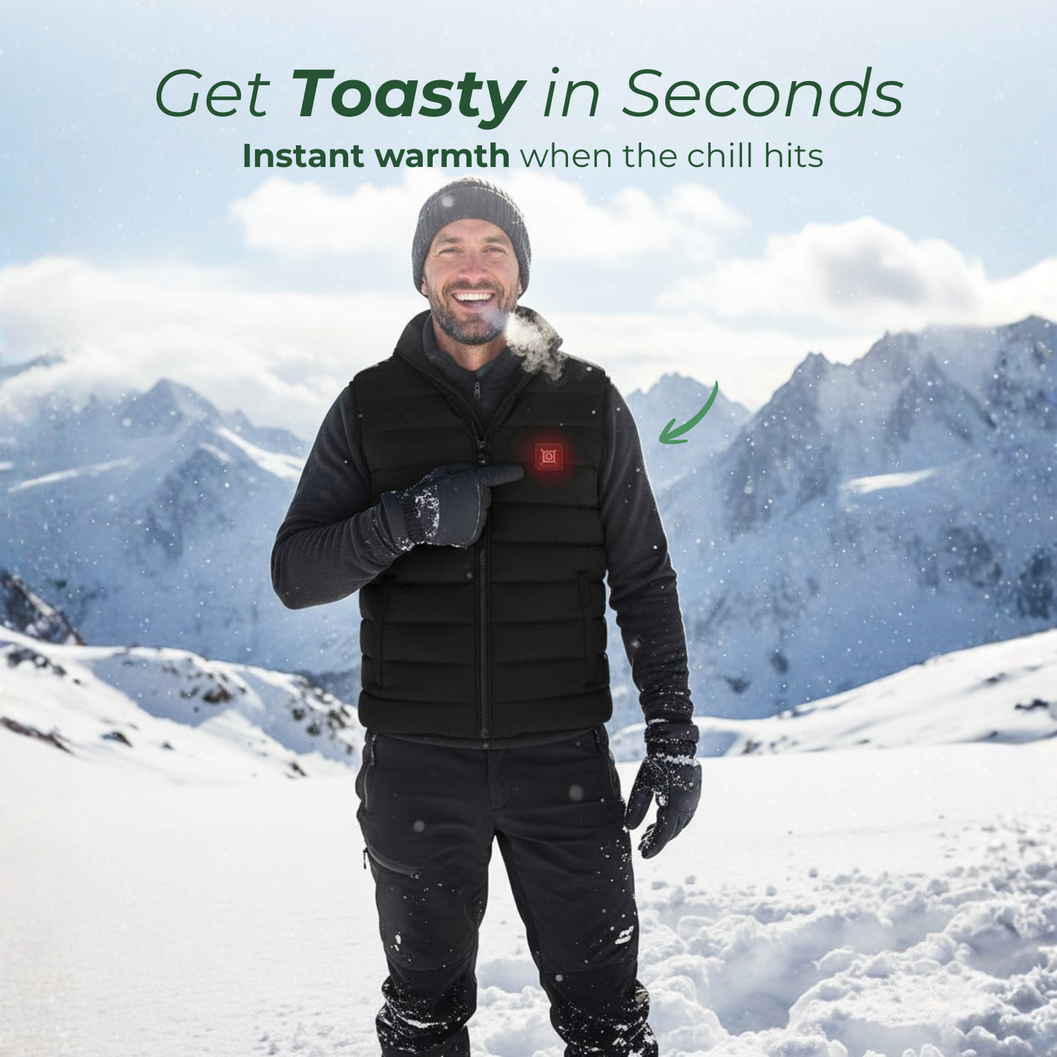 PolarFlex™ Unisex Heated Winter Vest