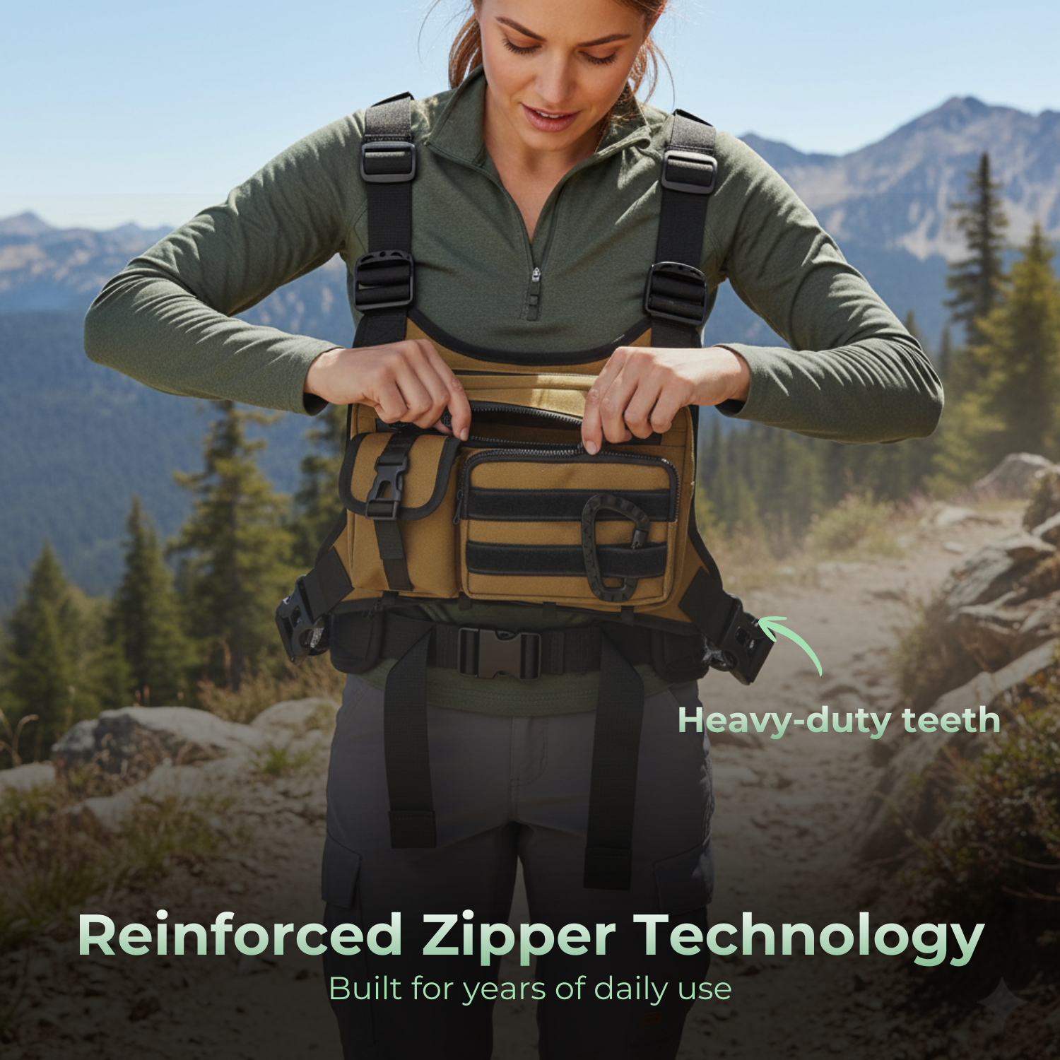 PeakGuard™ Men’s & Women’s Multi-Use Outdoor Chest Pack